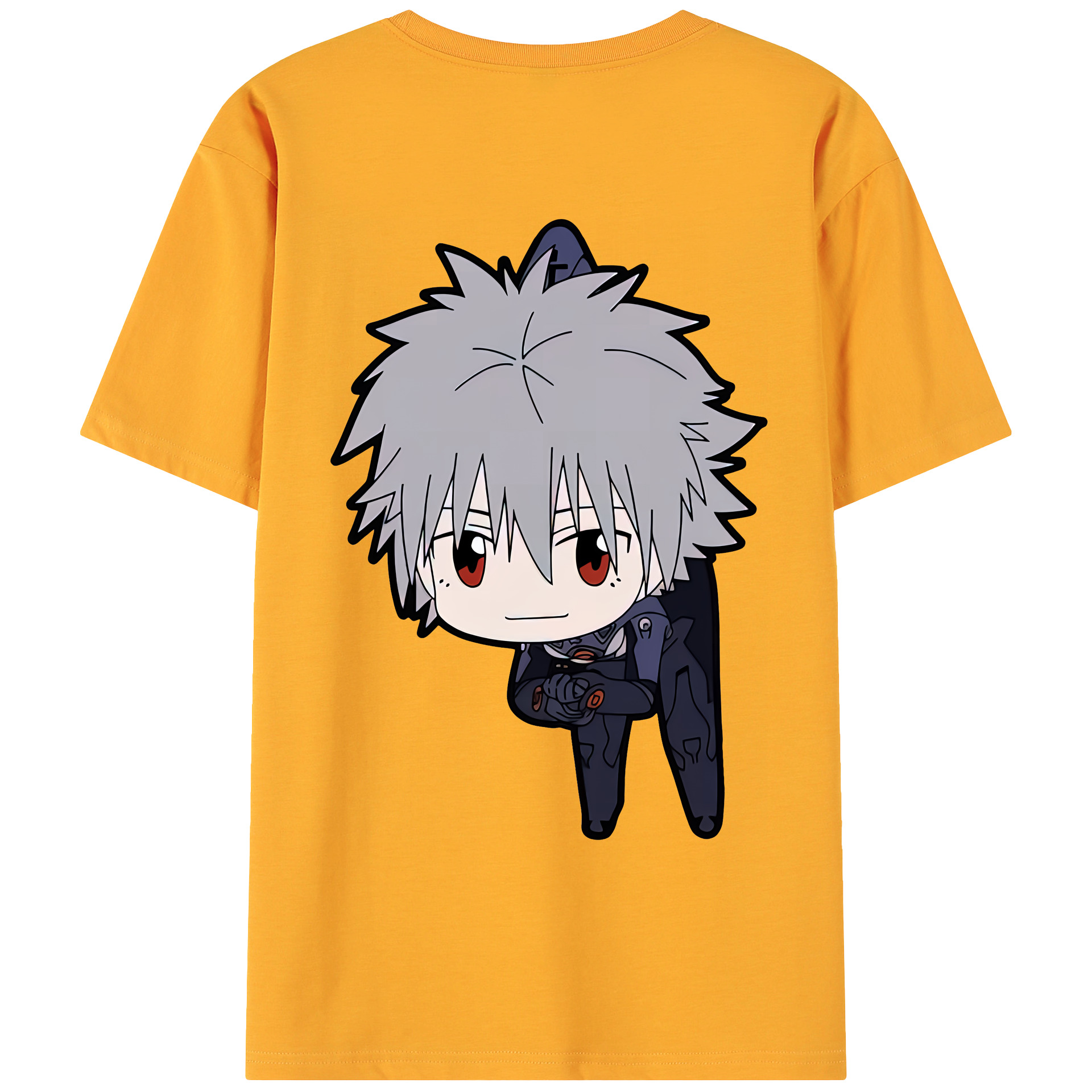 （画像用） EVA 新世紀エヴァンゲリオン 綿100％ メンズ半袖Tシャツ（バックプリント） 通気性