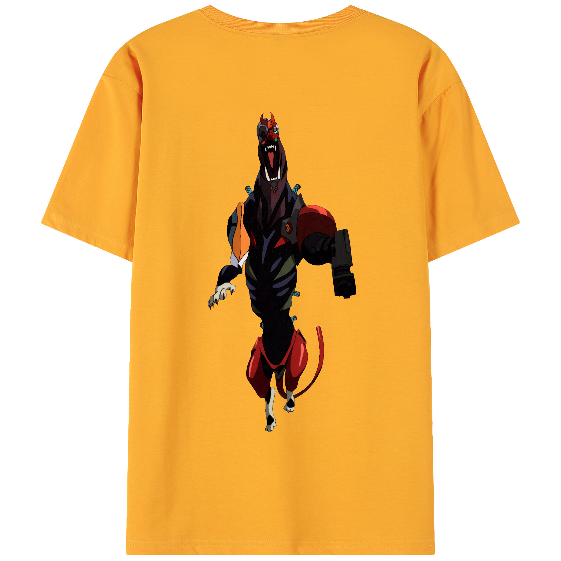 （画像用） EVA 新世紀エヴァンゲリオン 綿100％ メンズ半袖Tシャツ（バックプリント） 通気性