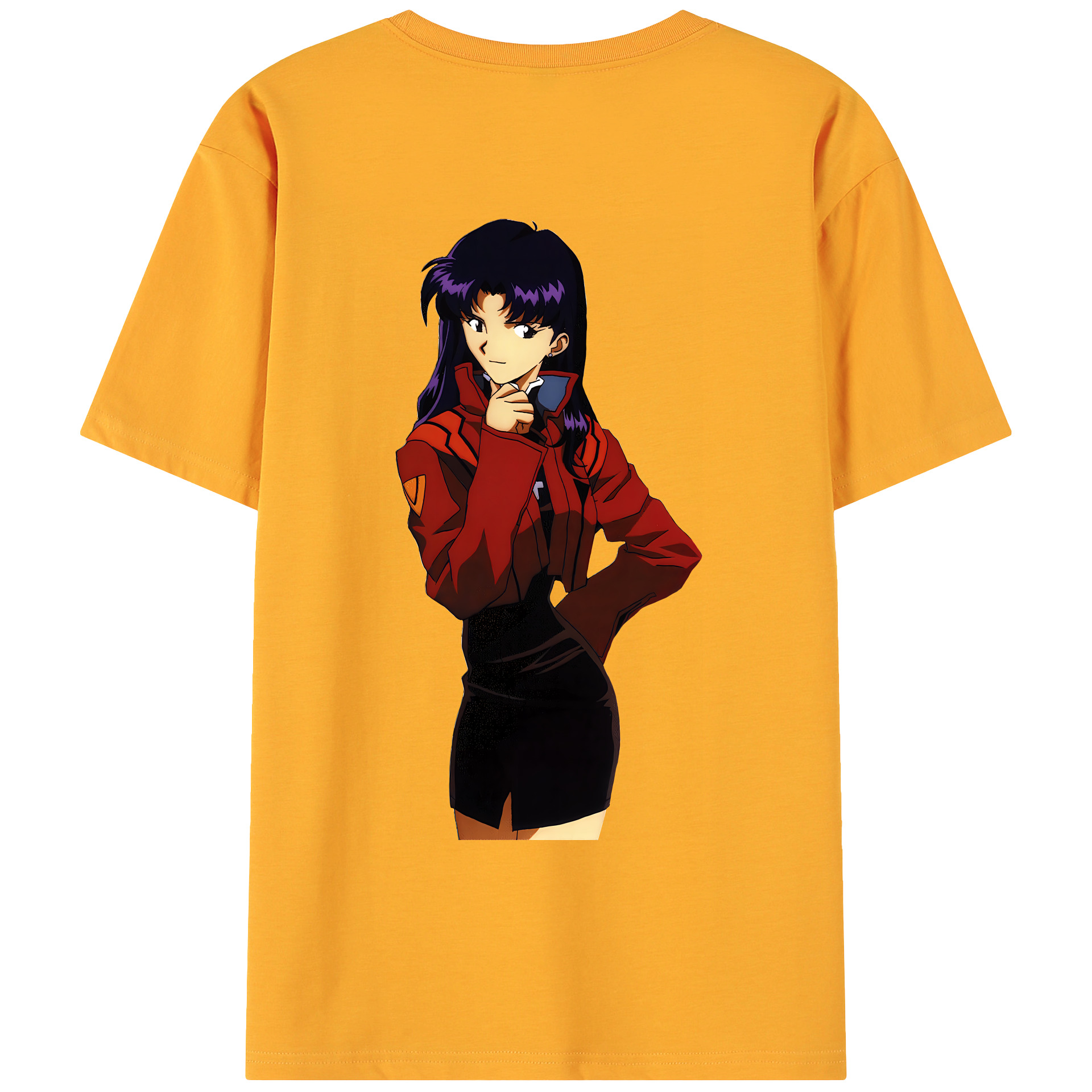 （画像用） EVA 新世紀エヴァンゲリオン 綿100％ メンズ半袖Tシャツ（バックプリント） 通気性