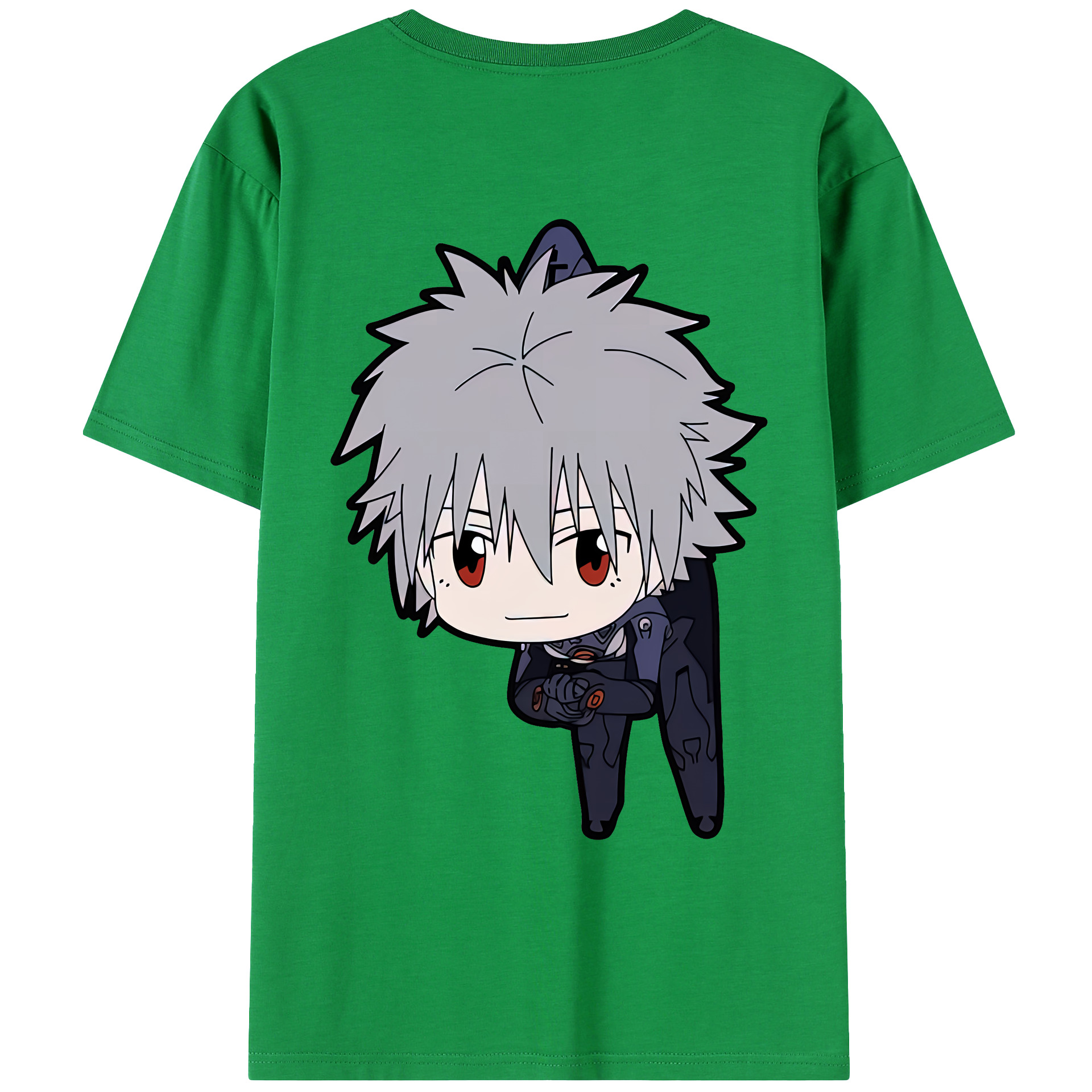 （画像用） EVA 新世紀エヴァンゲリオン 綿100％ メンズ半袖Tシャツ（バックプリント） 通気性