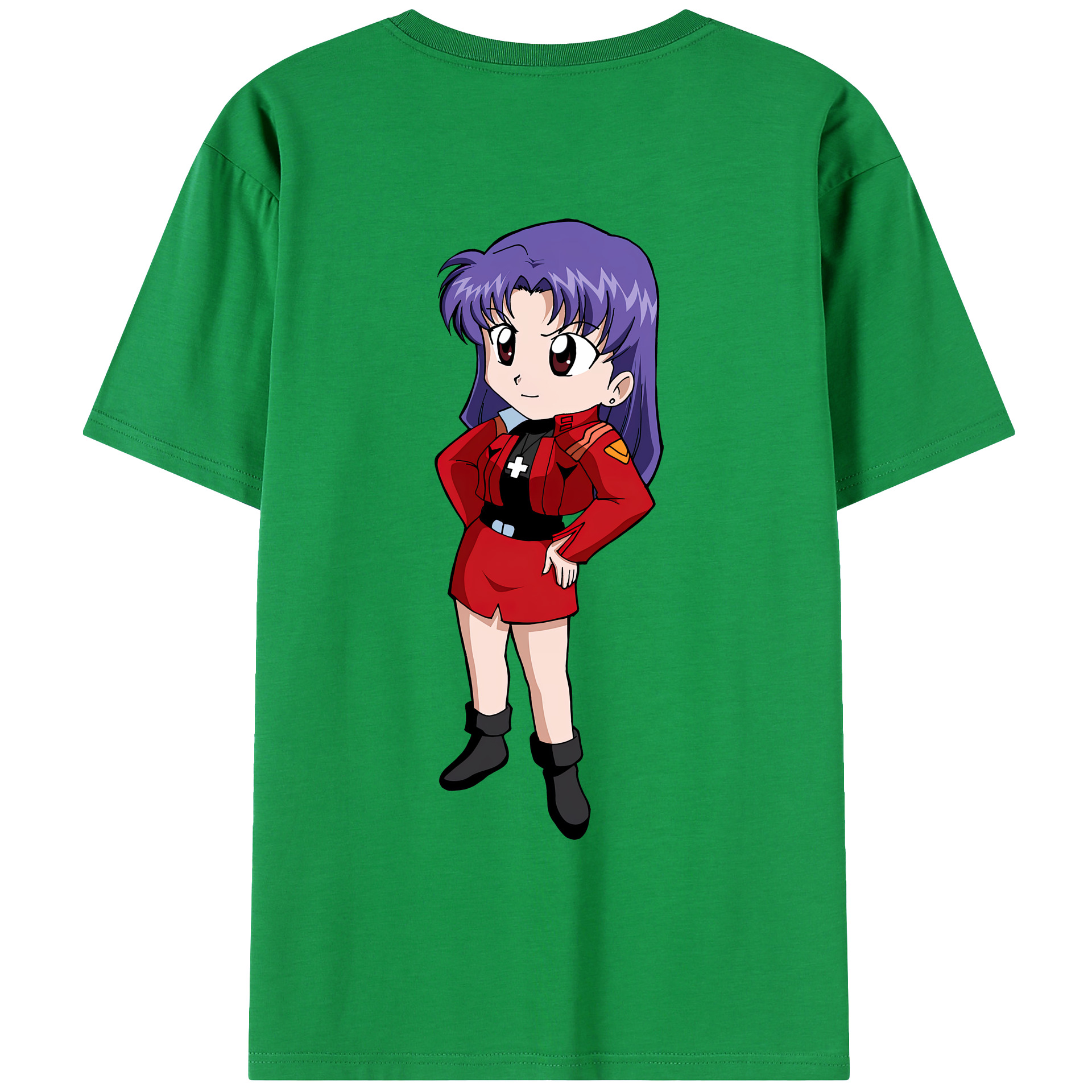 （画像用） EVA 新世紀エヴァンゲリオン 綿100％ メンズ半袖Tシャツ（バックプリント） 通気性