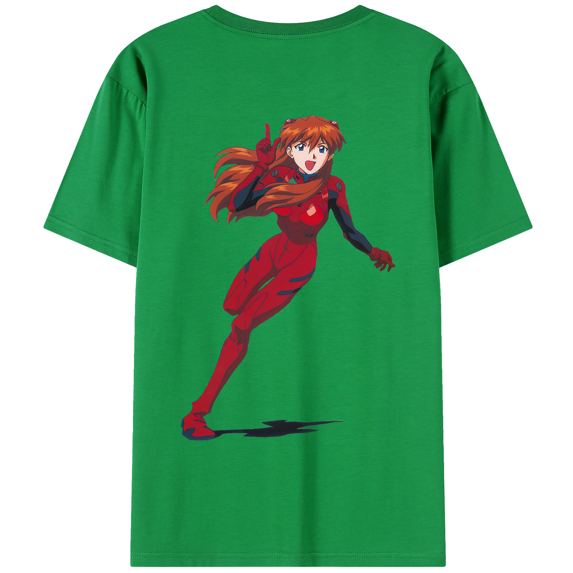 （画像用） EVA 新世紀エヴァンゲリオン 綿100％ メンズ半袖Tシャツ（バックプリント） 通気性