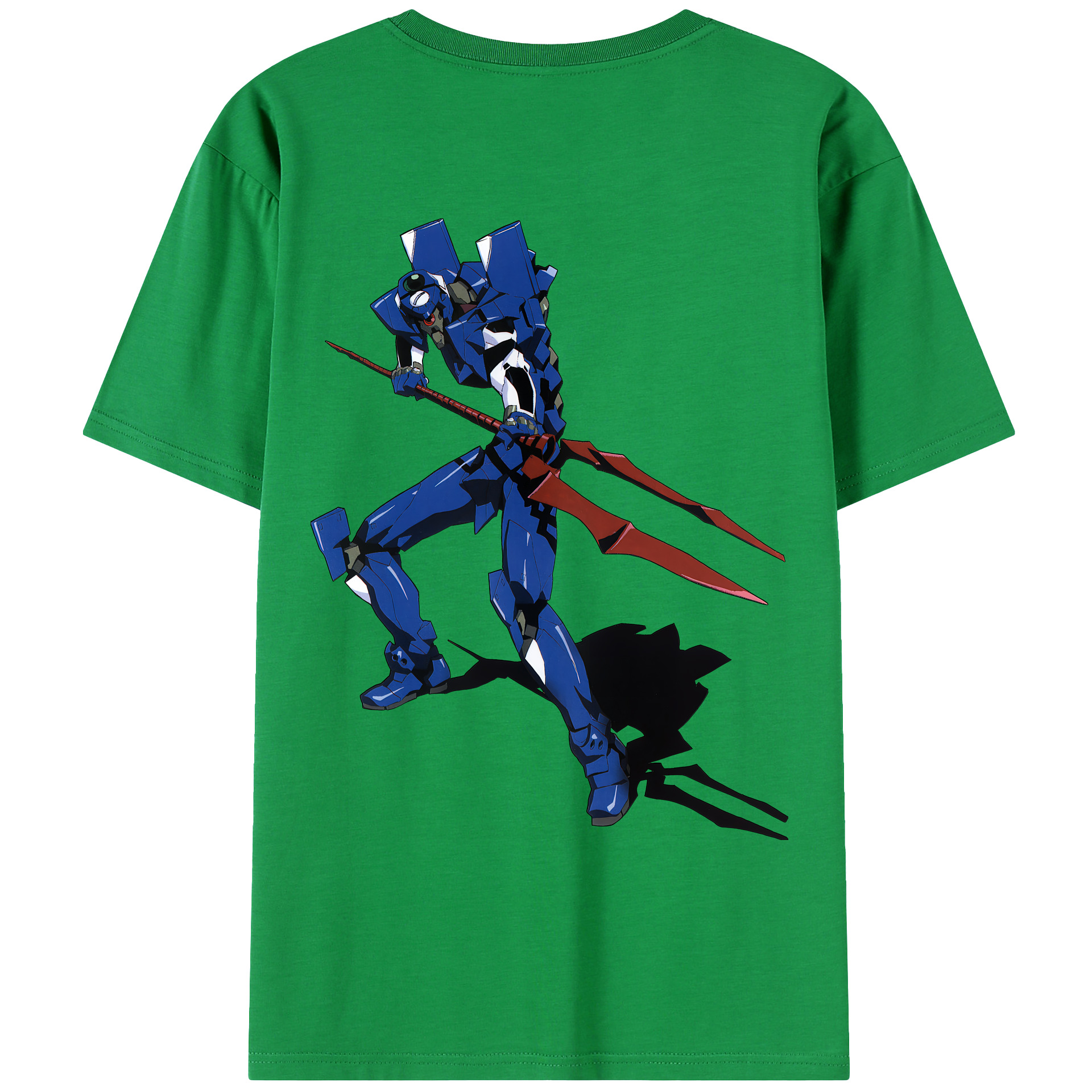 （画像用） EVA 新世紀エヴァンゲリオン 綿100％ メンズ半袖Tシャツ（バックプリント） 通気性