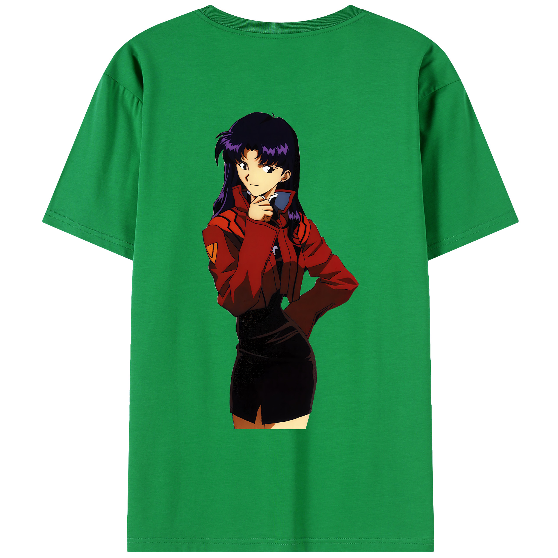 （画像用） EVA 新世紀エヴァンゲリオン 綿100％ メンズ半袖Tシャツ（バックプリント） 通気性