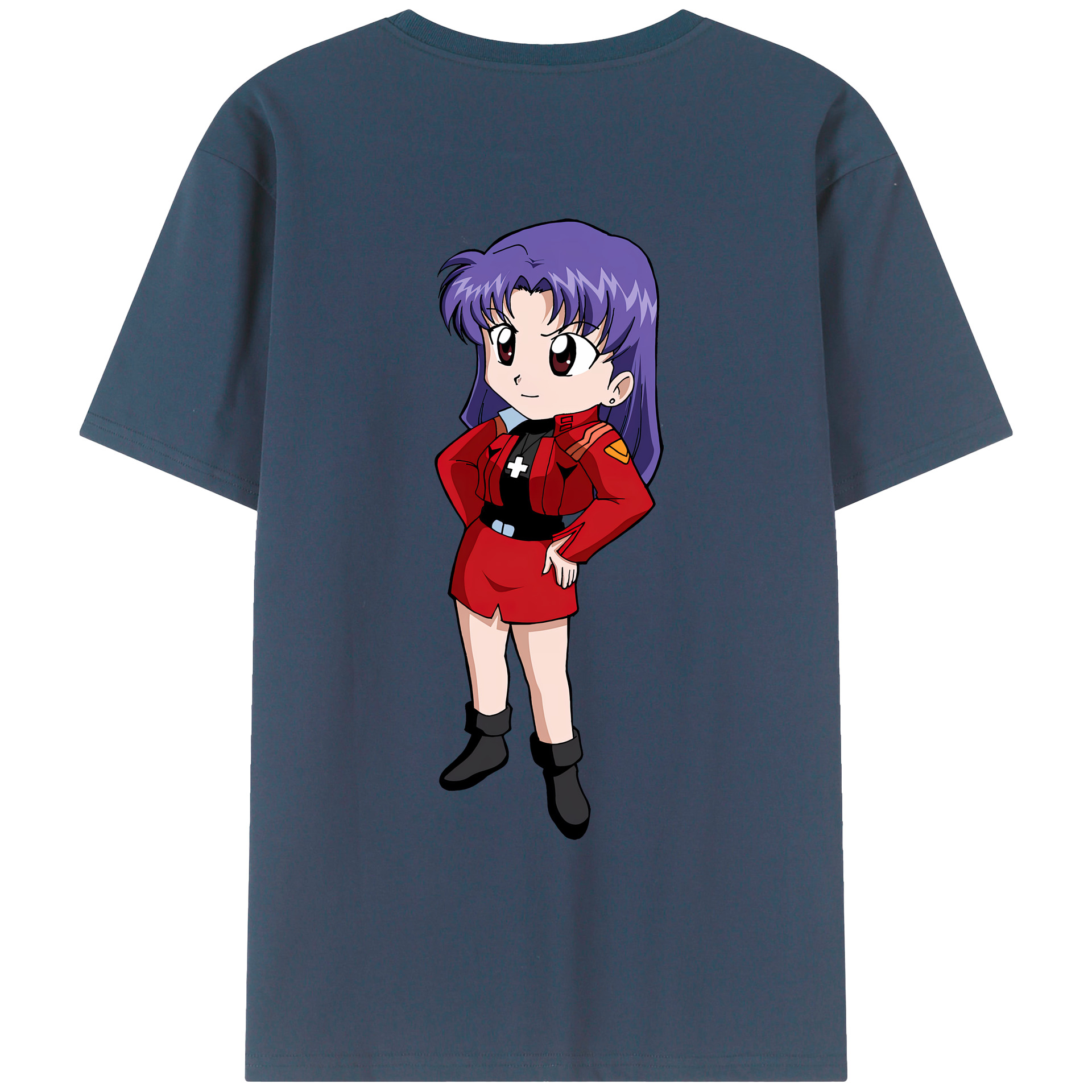 （画像用） EVA 新世紀エヴァンゲリオン 綿100％ メンズ半袖Tシャツ（バックプリント） 通気性