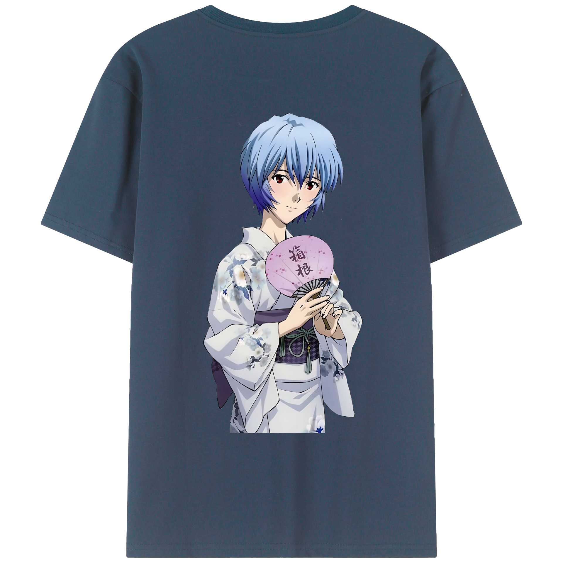 （画像用） EVA 新世紀エヴァンゲリオン 綿100％ メンズ半袖Tシャツ（バックプリント） 通気性