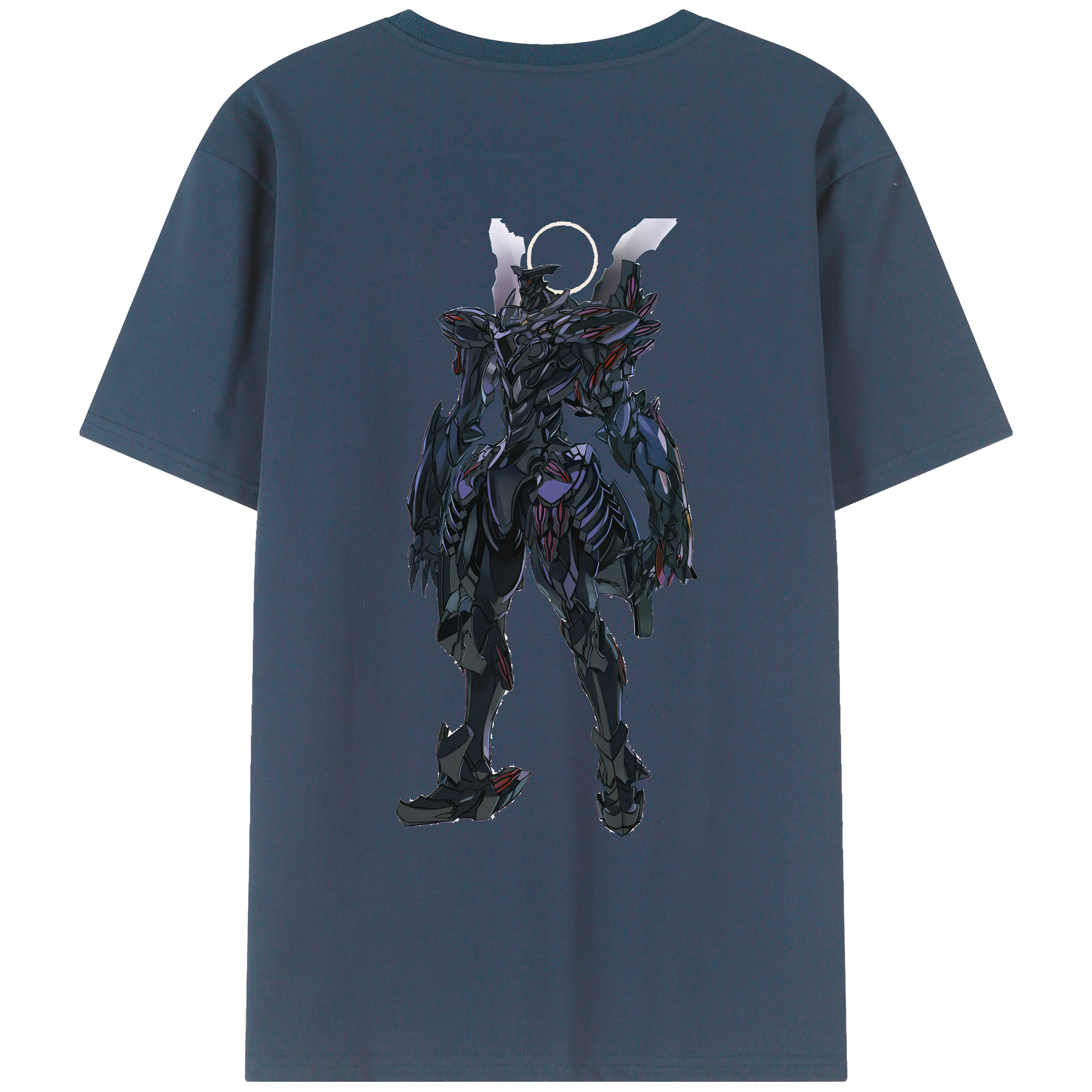 （画像用） EVA 新世紀エヴァンゲリオン 綿100％ メンズ半袖Tシャツ（バックプリント） 通気性