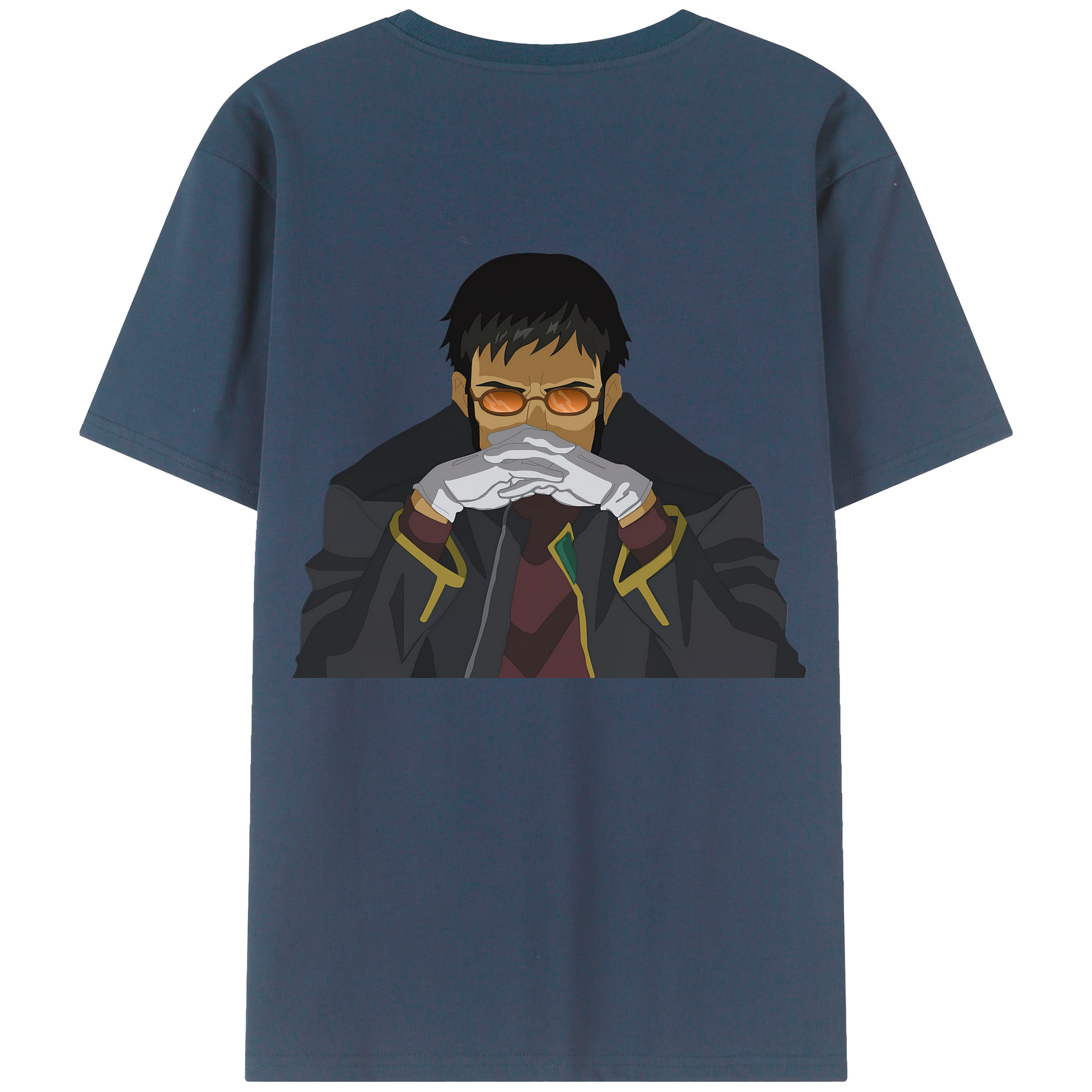 （画像用） EVA 新世紀エヴァンゲリオン 綿100％ メンズ半袖Tシャツ（バックプリント） 通気性