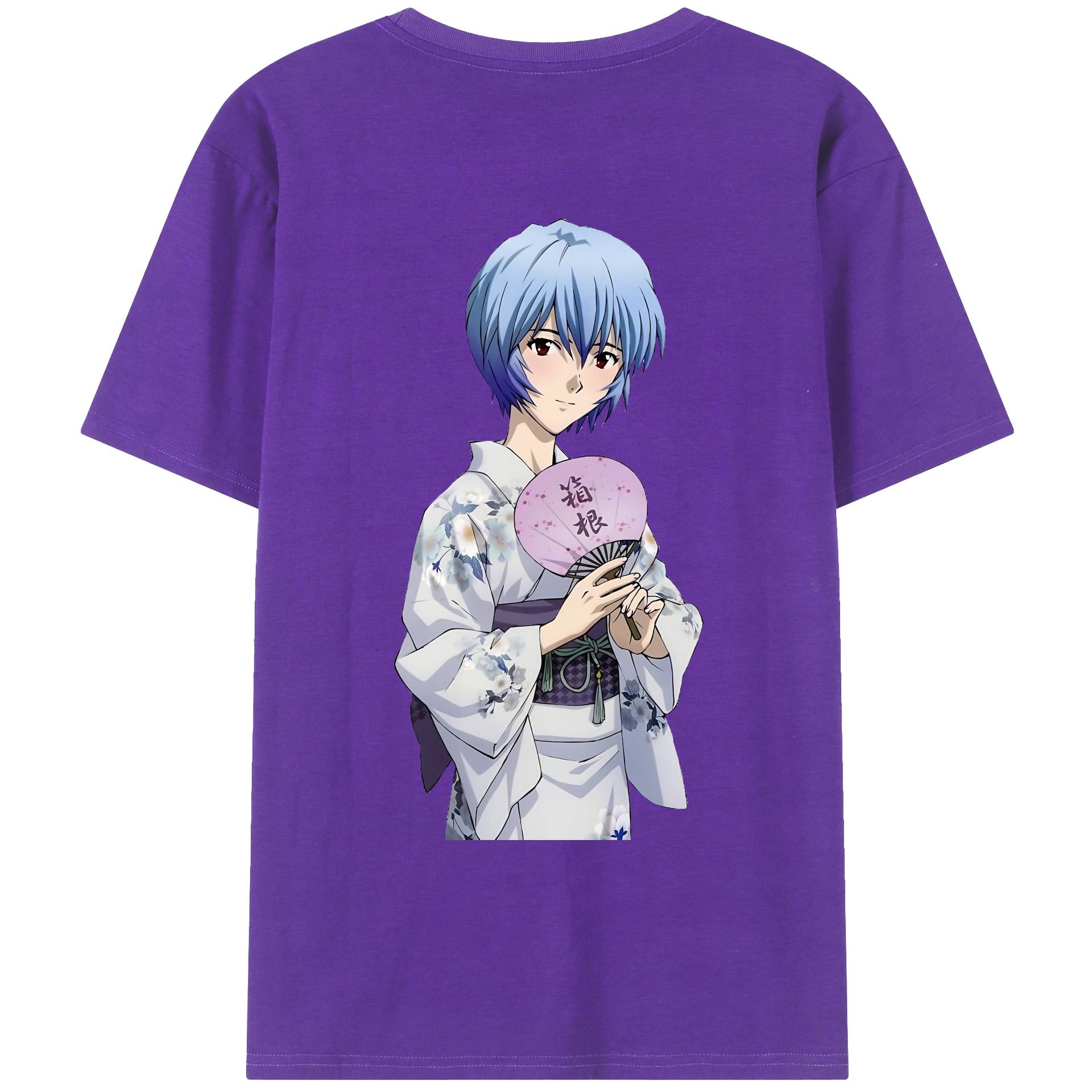 （画像用） EVA 新世紀エヴァンゲリオン 綿100％ メンズ半袖Tシャツ（バックプリント） 通気性