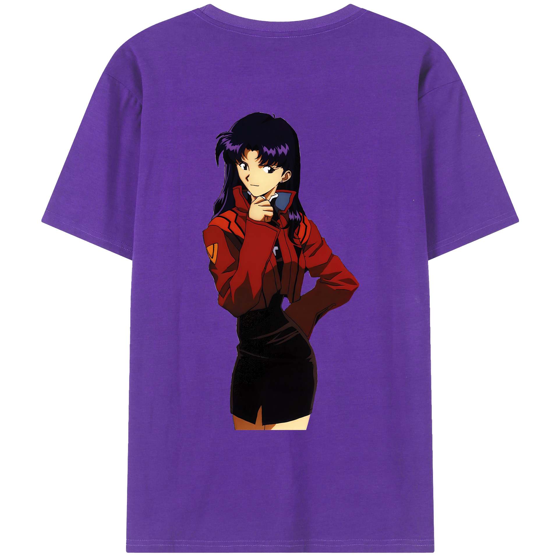 （画像用） EVA 新世紀エヴァンゲリオン 綿100％ メンズ半袖Tシャツ（バックプリント） 通気性