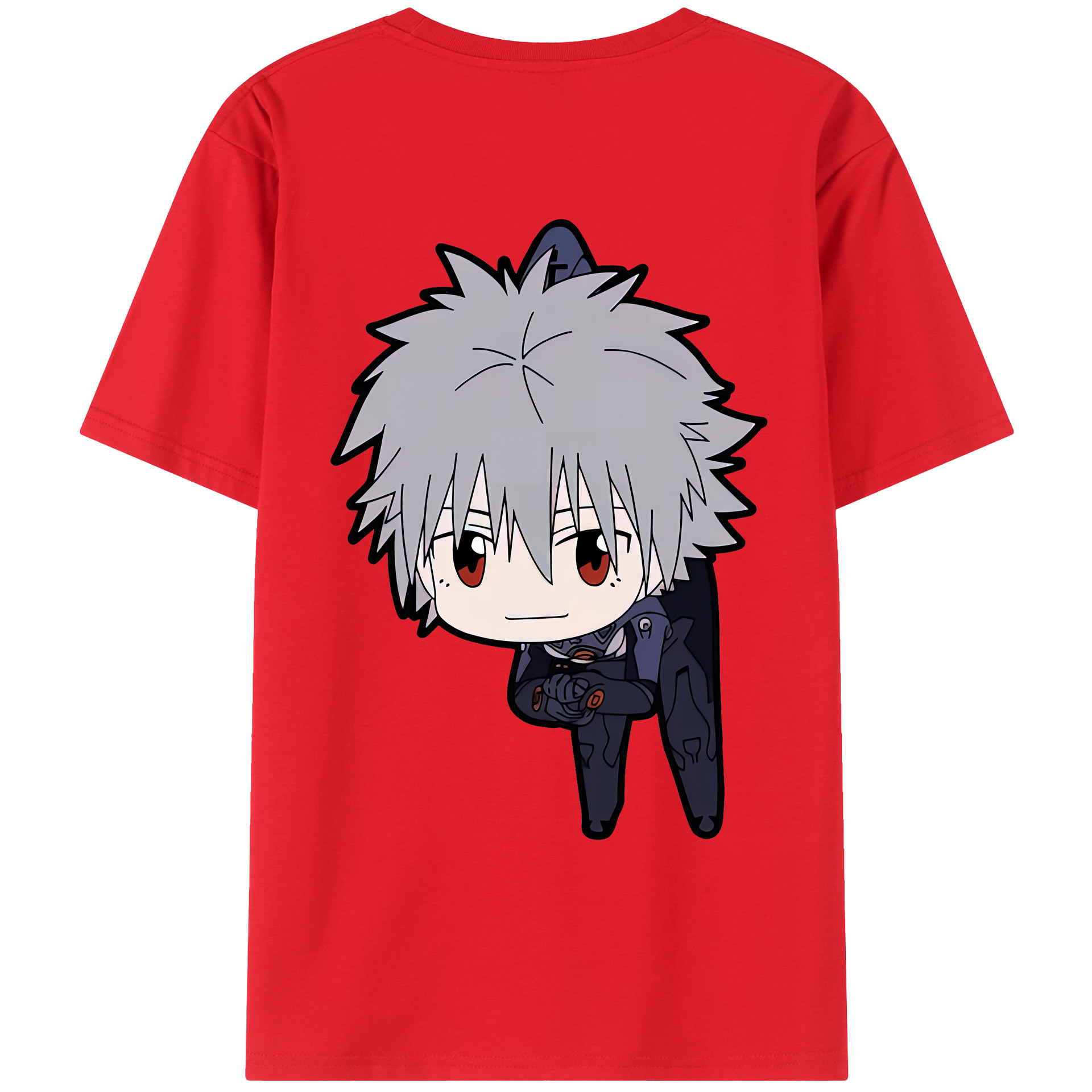 （画像用） EVA 新世紀エヴァンゲリオン 綿100％ メンズ半袖Tシャツ（バックプリント） 通気性