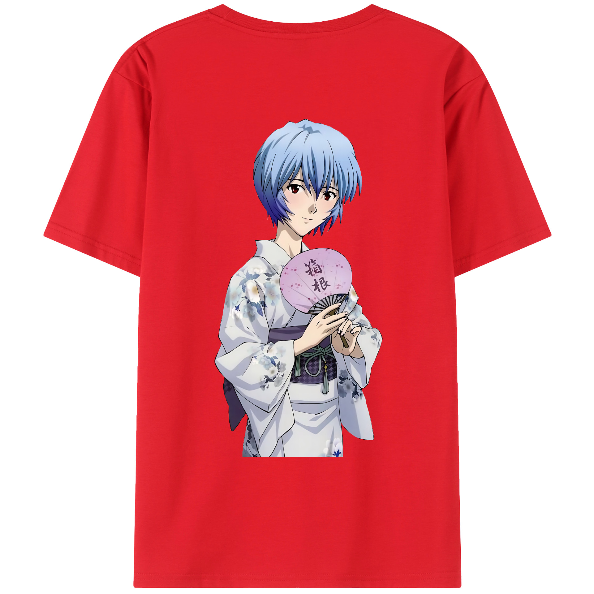 （画像用） EVA 新世紀エヴァンゲリオン 綿100％ メンズ半袖Tシャツ（バックプリント） 通気性