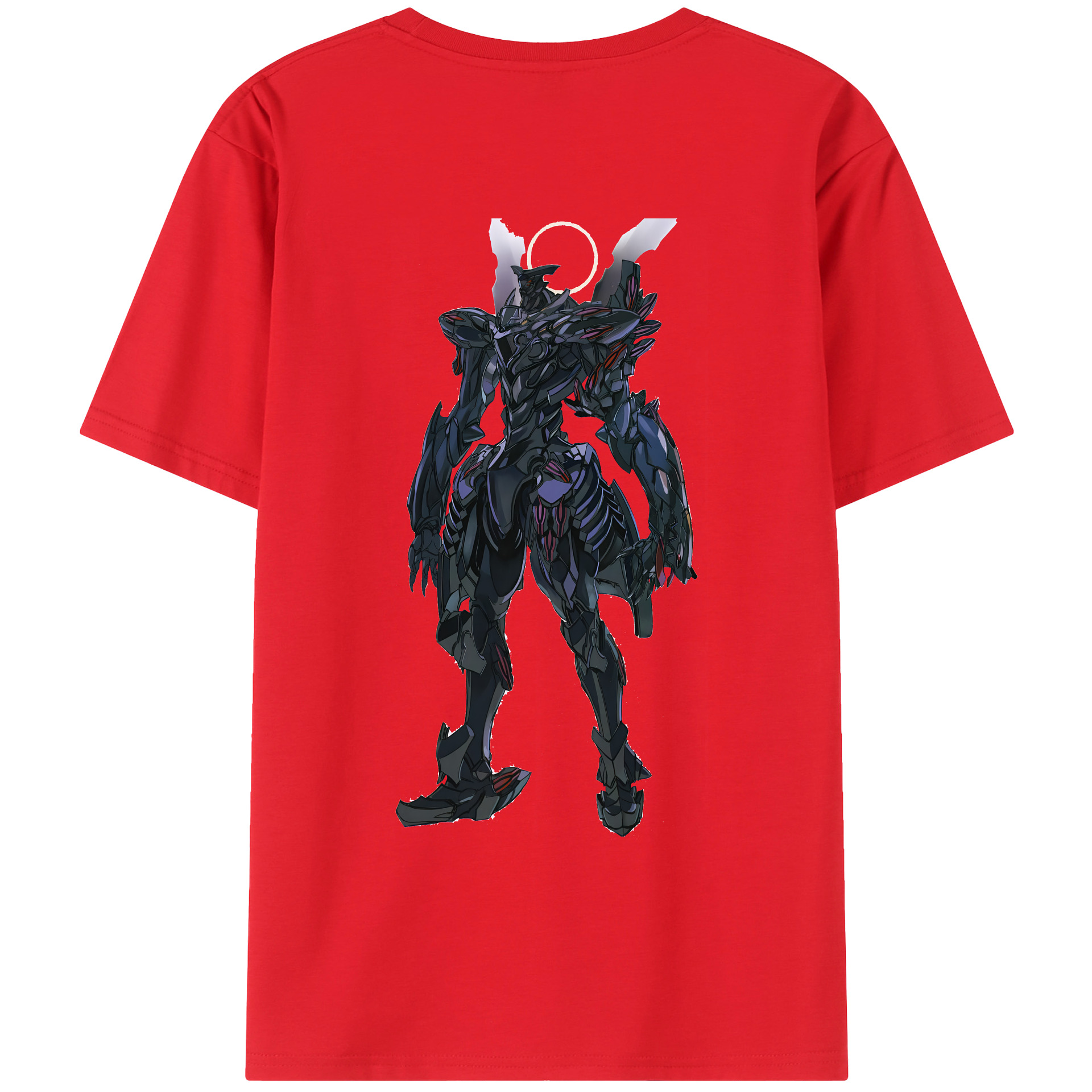 （画像用） EVA 新世紀エヴァンゲリオン 綿100％ メンズ半袖Tシャツ（バックプリント） 通気性