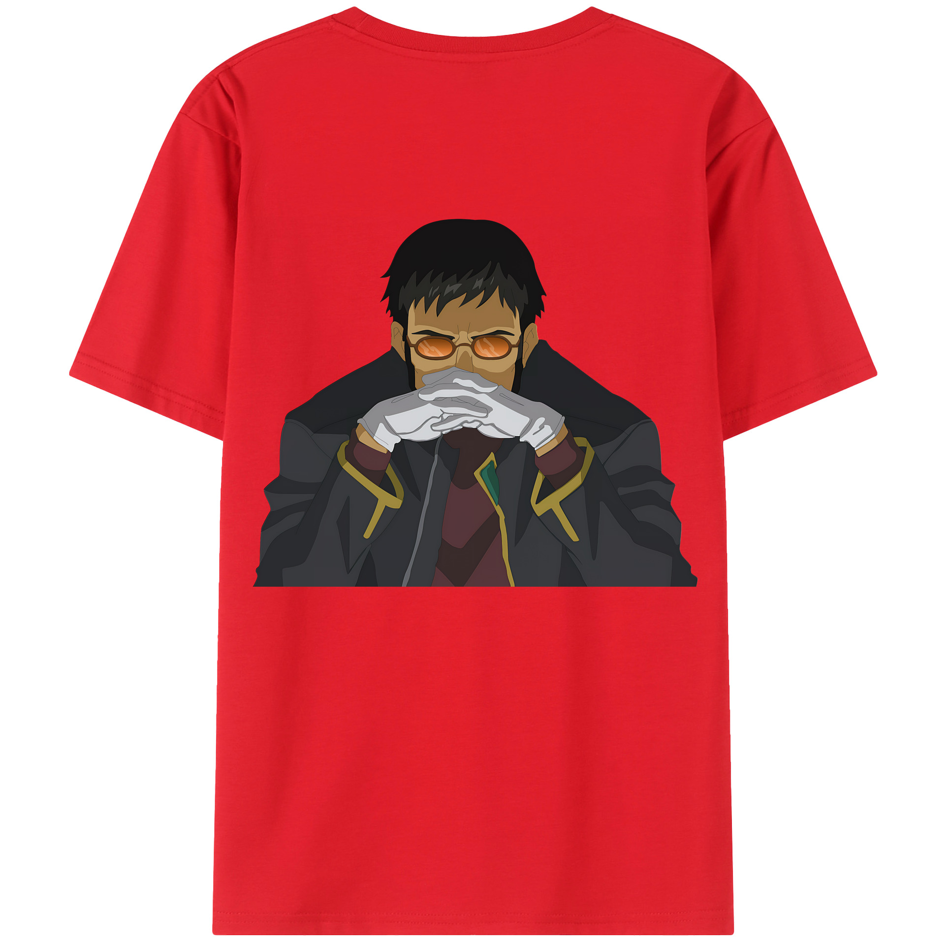（画像用） EVA 新世紀エヴァンゲリオン 綿100％ メンズ半袖Tシャツ（バックプリント） 通気性