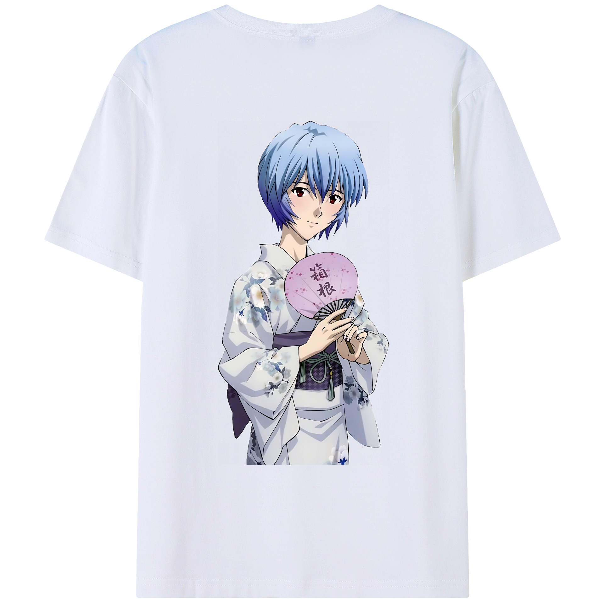 （画像用） EVA 新世紀エヴァンゲリオン 綿100％ メンズ半袖Tシャツ（バックプリント） 通気性