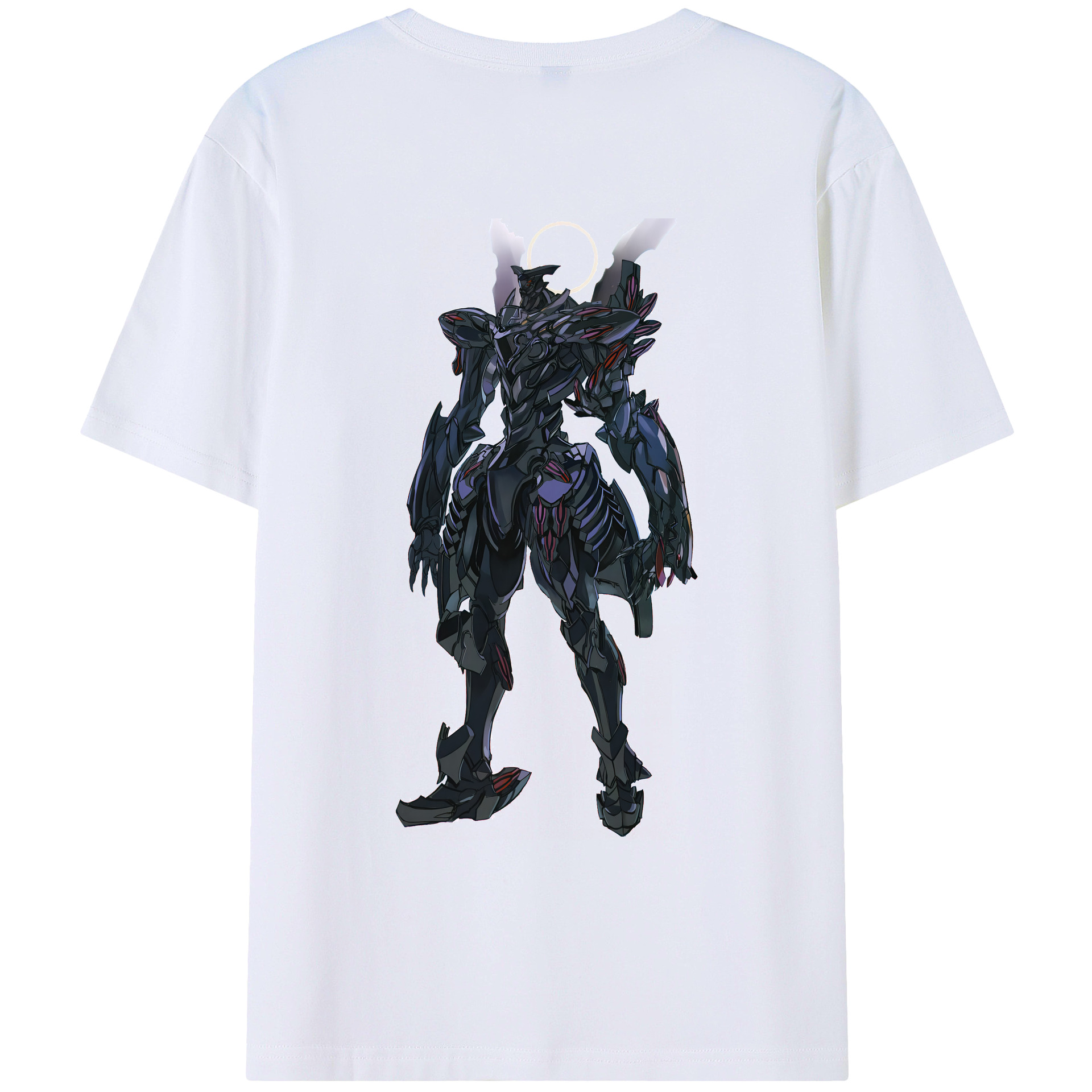 （画像用） EVA 新世紀エヴァンゲリオン 綿100％ メンズ半袖Tシャツ（バックプリント） 通気性