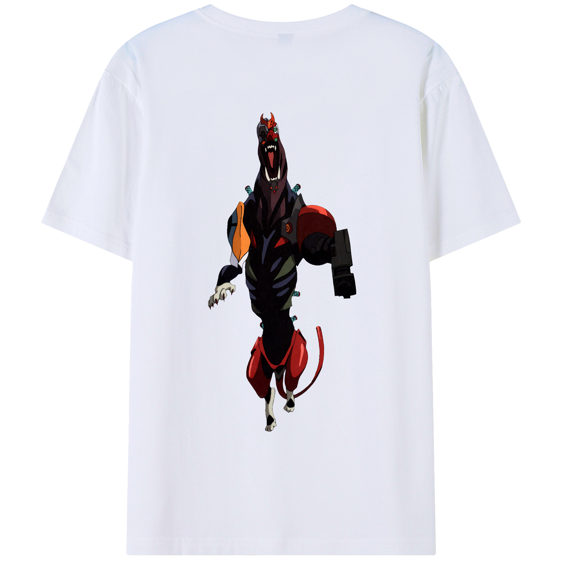 （画像用） EVA 新世紀エヴァンゲリオン 綿100％ メンズ半袖Tシャツ（バックプリント） 通気性