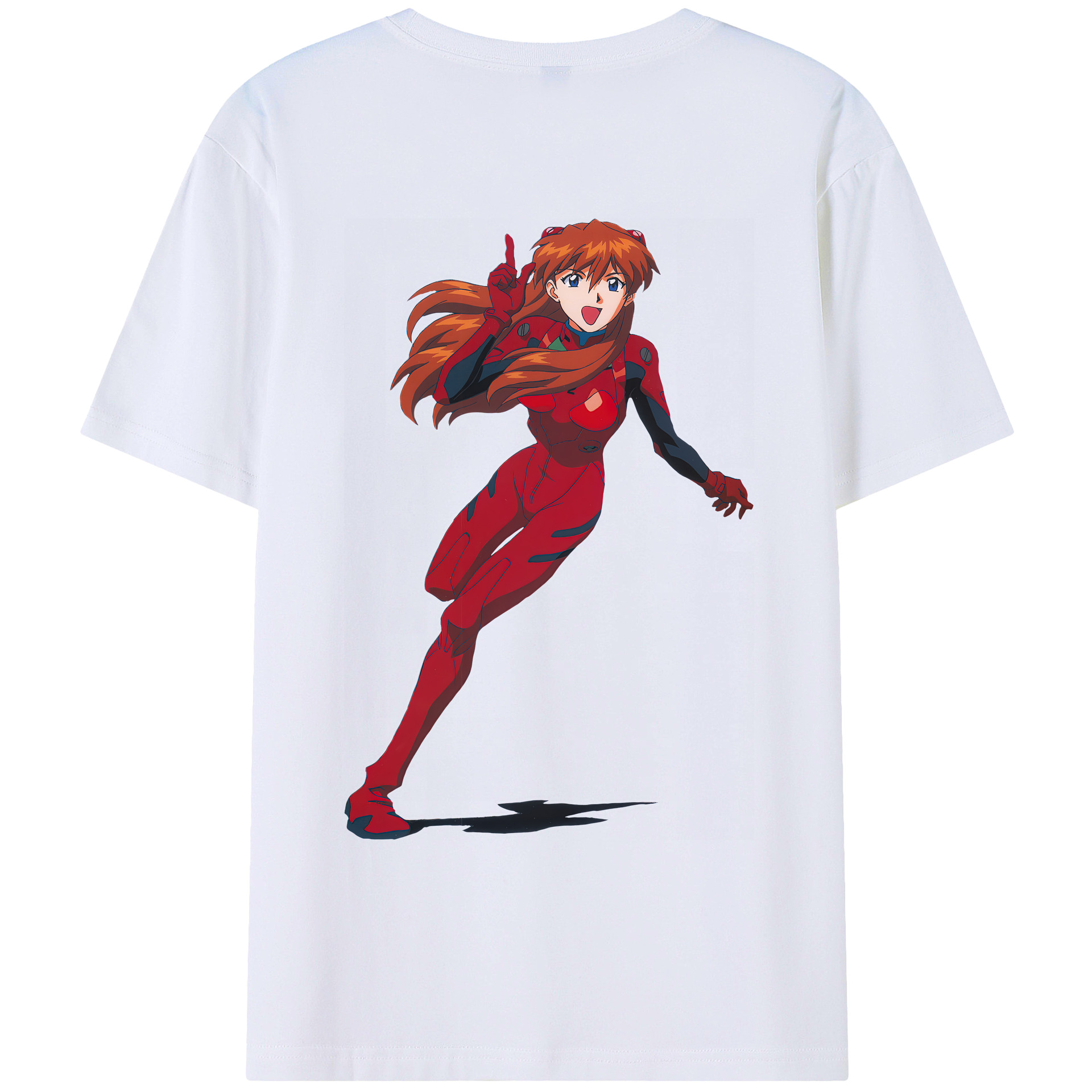 （画像用） EVA 新世紀エヴァンゲリオン 綿100％ メンズ半袖Tシャツ（バックプリント） 通気性