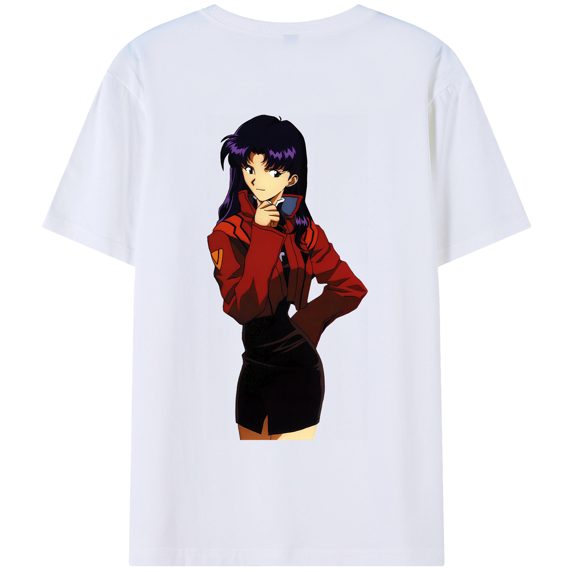 （画像用） EVA 新世紀エヴァンゲリオン 綿100％ メンズ半袖Tシャツ（バックプリント） 通気性