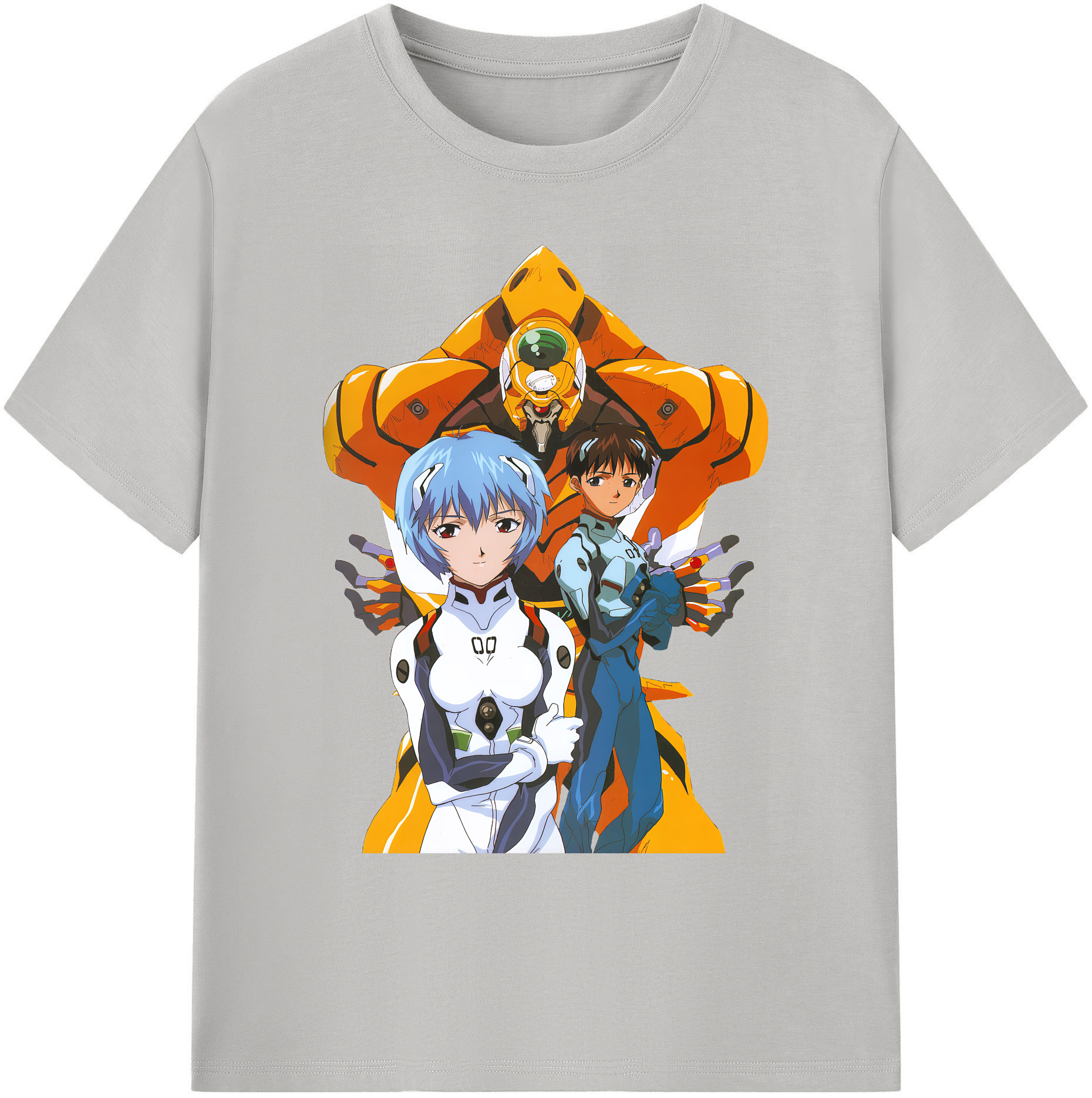 （画像用） EVA 新世紀エヴァンゲリオン 綿100％ メンズ半袖Tシャツ｜肌触りやわらか＆通気性
