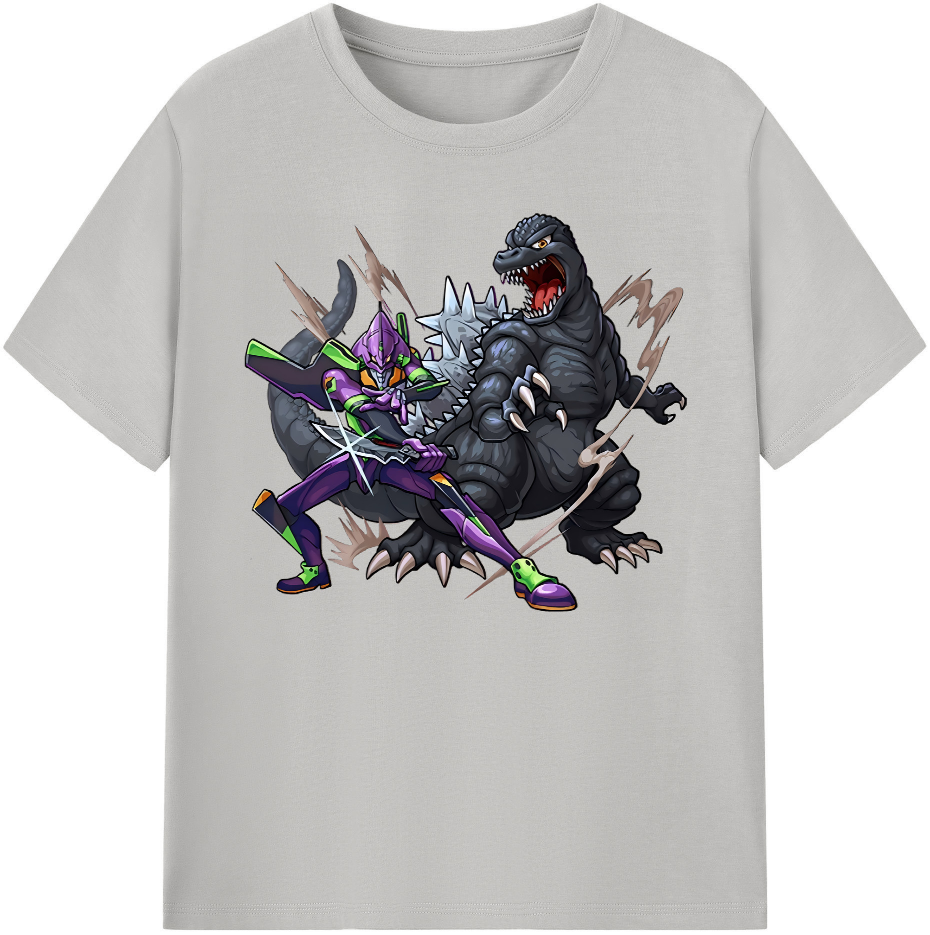 （画像用） EVA 新世紀エヴァンゲリオン 綿100％ メンズ半袖Tシャツ｜肌触りやわらか＆通気性