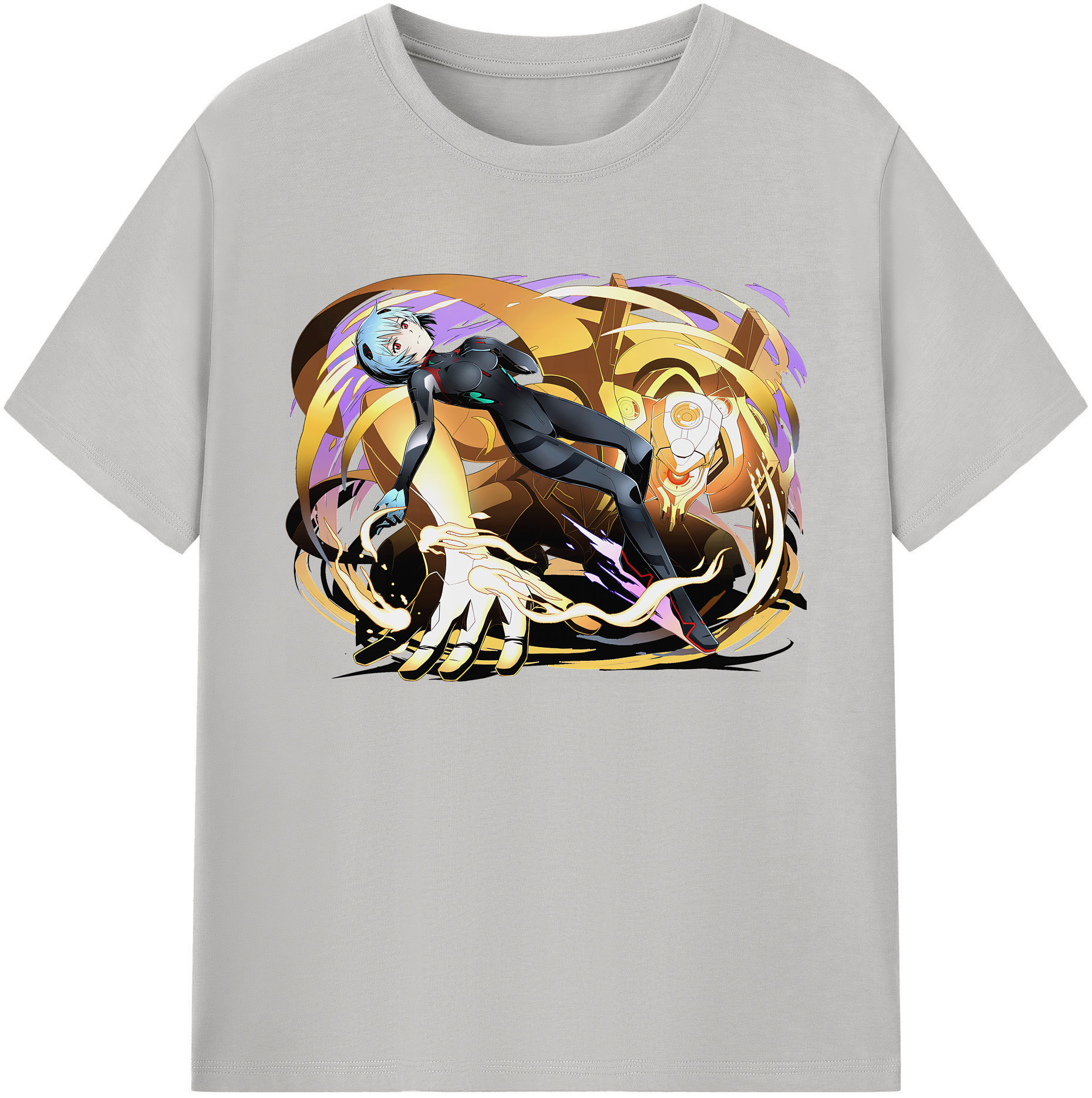（画像用） EVA 新世紀エヴァンゲリオン 綿100％ メンズ半袖Tシャツ｜肌触りやわらか＆通気性