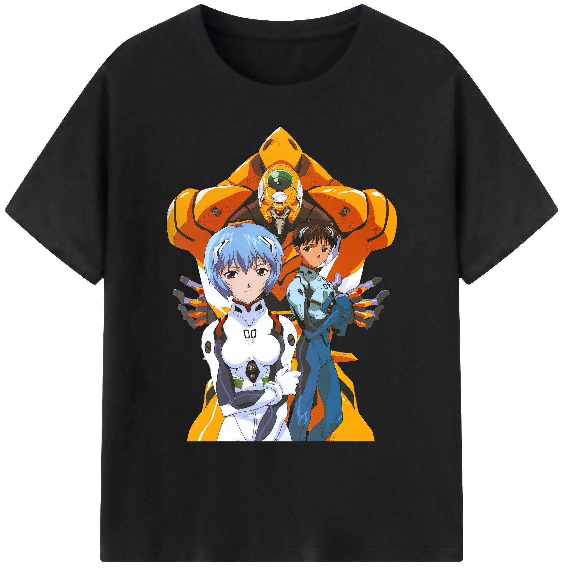 （画像用） EVA 新世紀エヴァンゲリオン 綿100％ メンズ半袖Tシャツ｜肌触りやわらか＆通気性