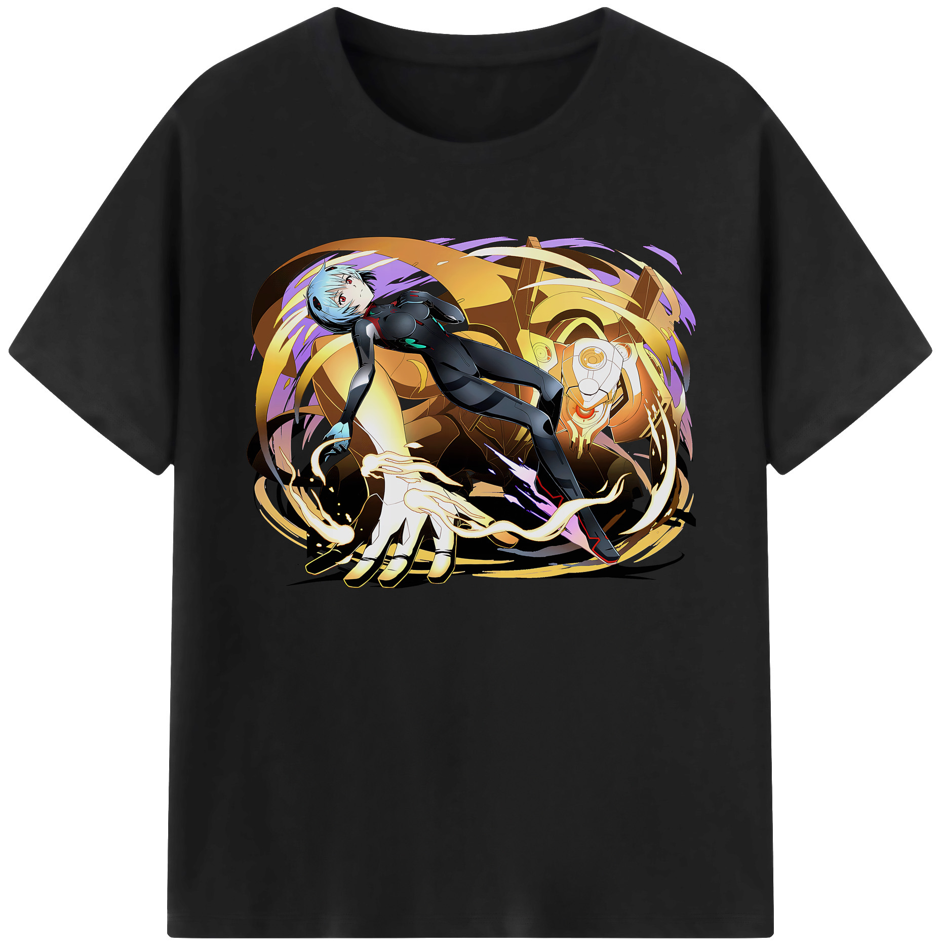 （画像用） EVA 新世紀エヴァンゲリオン 綿100％ メンズ半袖Tシャツ｜肌触りやわらか＆通気性