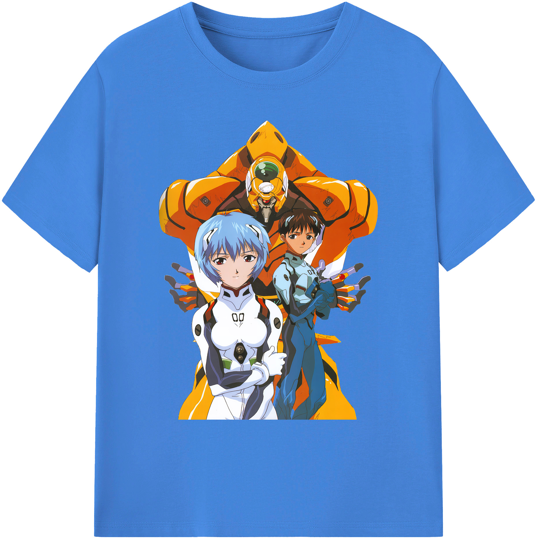 （画像用） EVA 新世紀エヴァンゲリオン 綿100％ メンズ半袖Tシャツ｜肌触りやわらか＆通気性