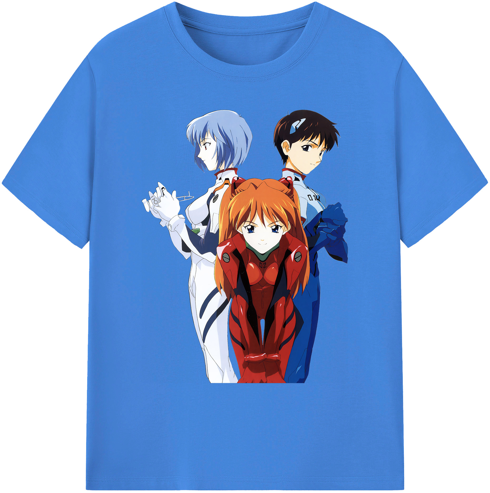 （画像用） EVA 新世紀エヴァンゲリオン 綿100％ メンズ半袖Tシャツ｜肌触りやわらか＆通気性