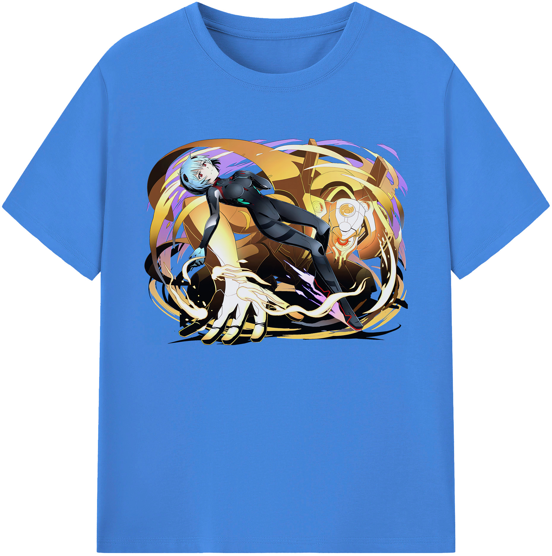 （画像用） EVA 新世紀エヴァンゲリオン 綿100％ メンズ半袖Tシャツ｜肌触りやわらか＆通気性