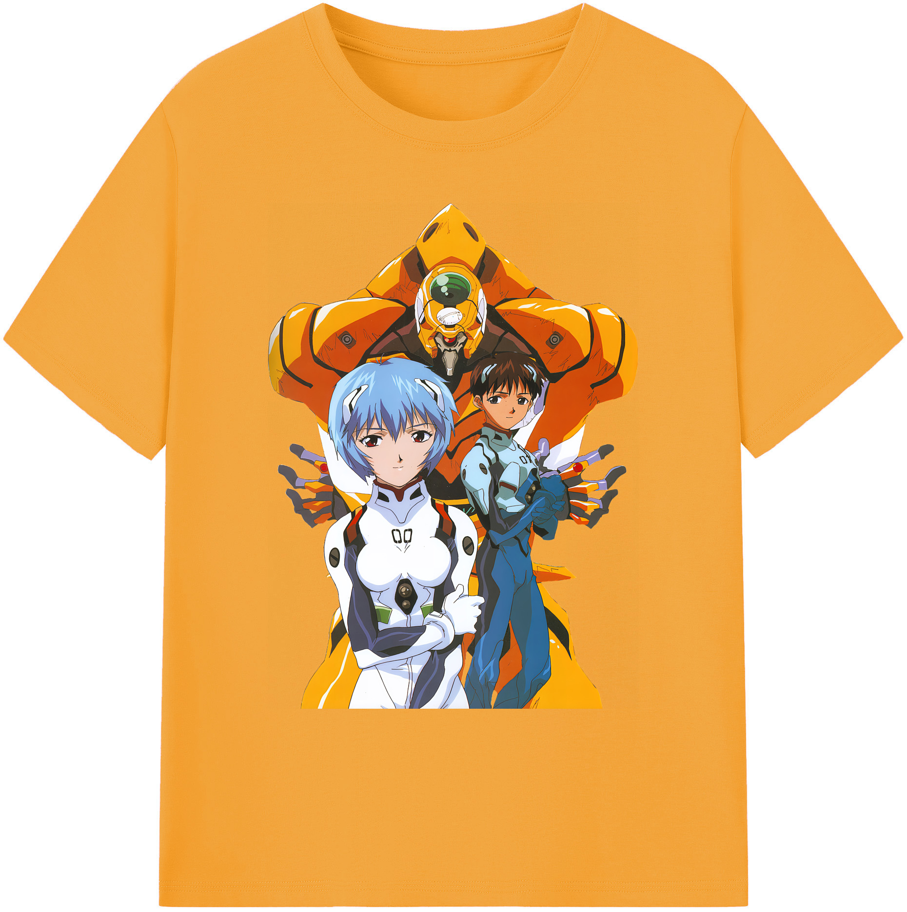 （画像用） EVA 新世紀エヴァンゲリオン 綿100％ メンズ半袖Tシャツ｜肌触りやわらか＆通気性