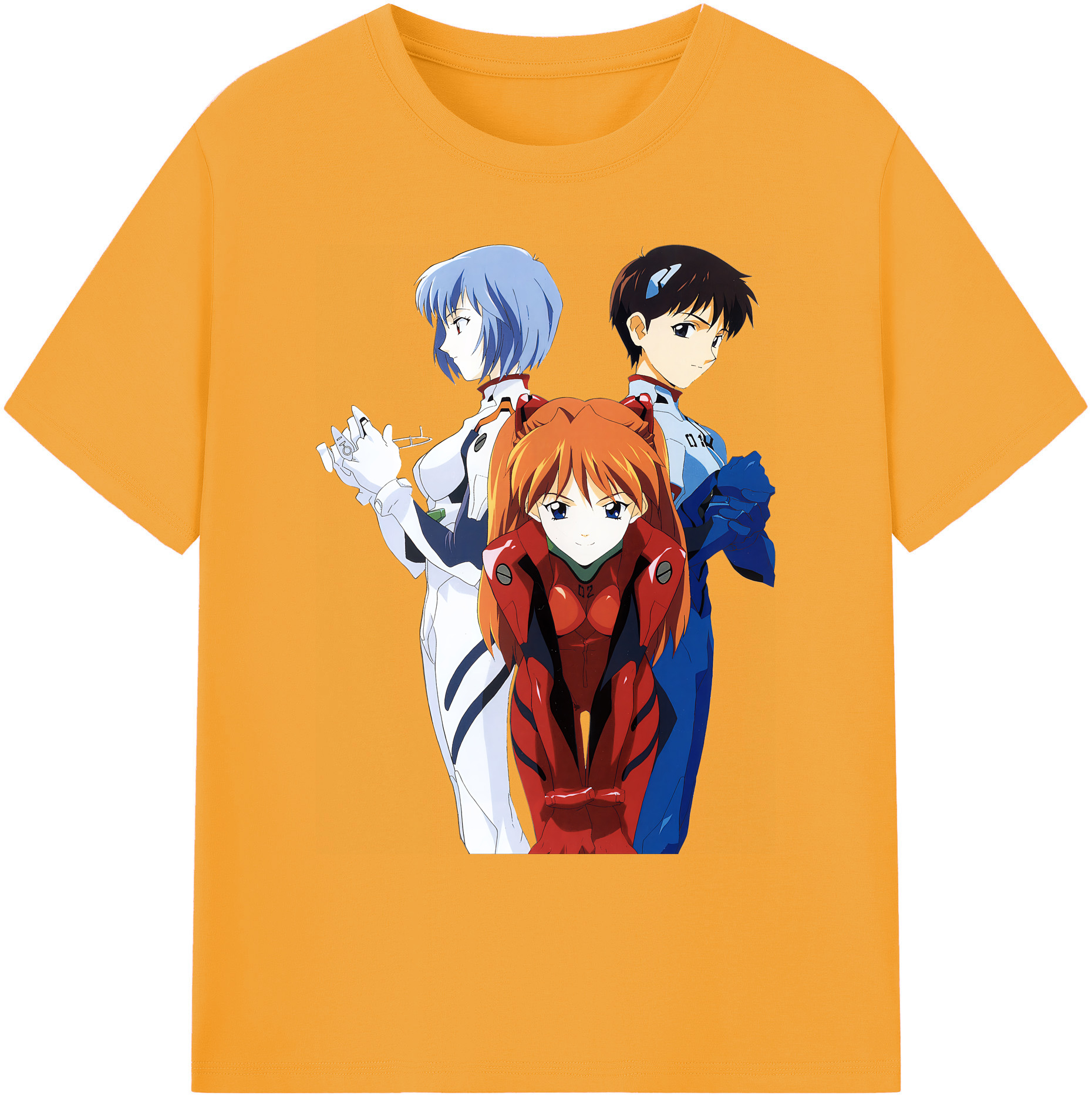 （画像用） EVA 新世紀エヴァンゲリオン 綿100％ メンズ半袖Tシャツ｜肌触りやわらか＆通気性