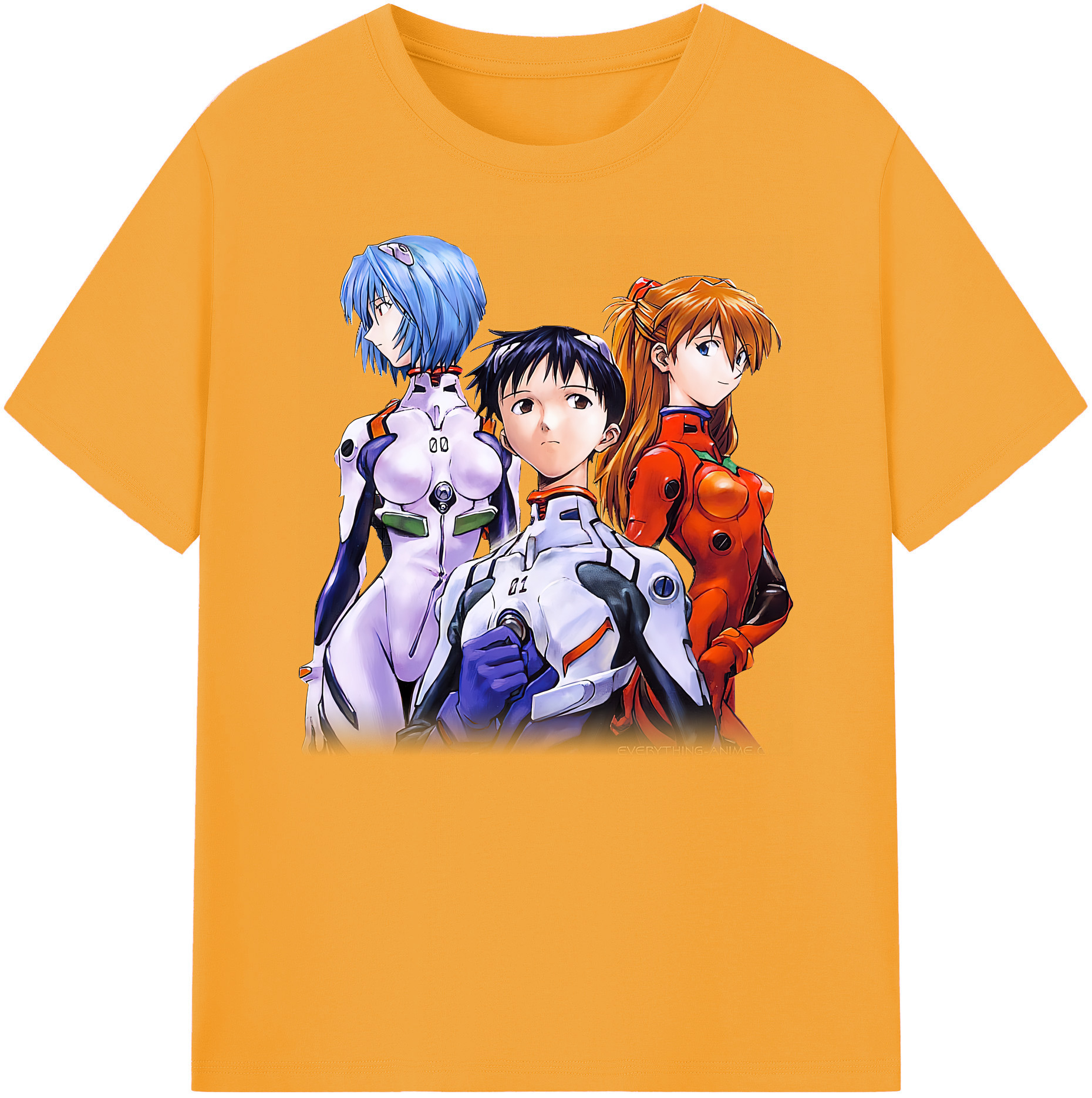 （画像用） EVA 新世紀エヴァンゲリオン 綿100％ メンズ半袖Tシャツ｜肌触りやわらか＆通気性