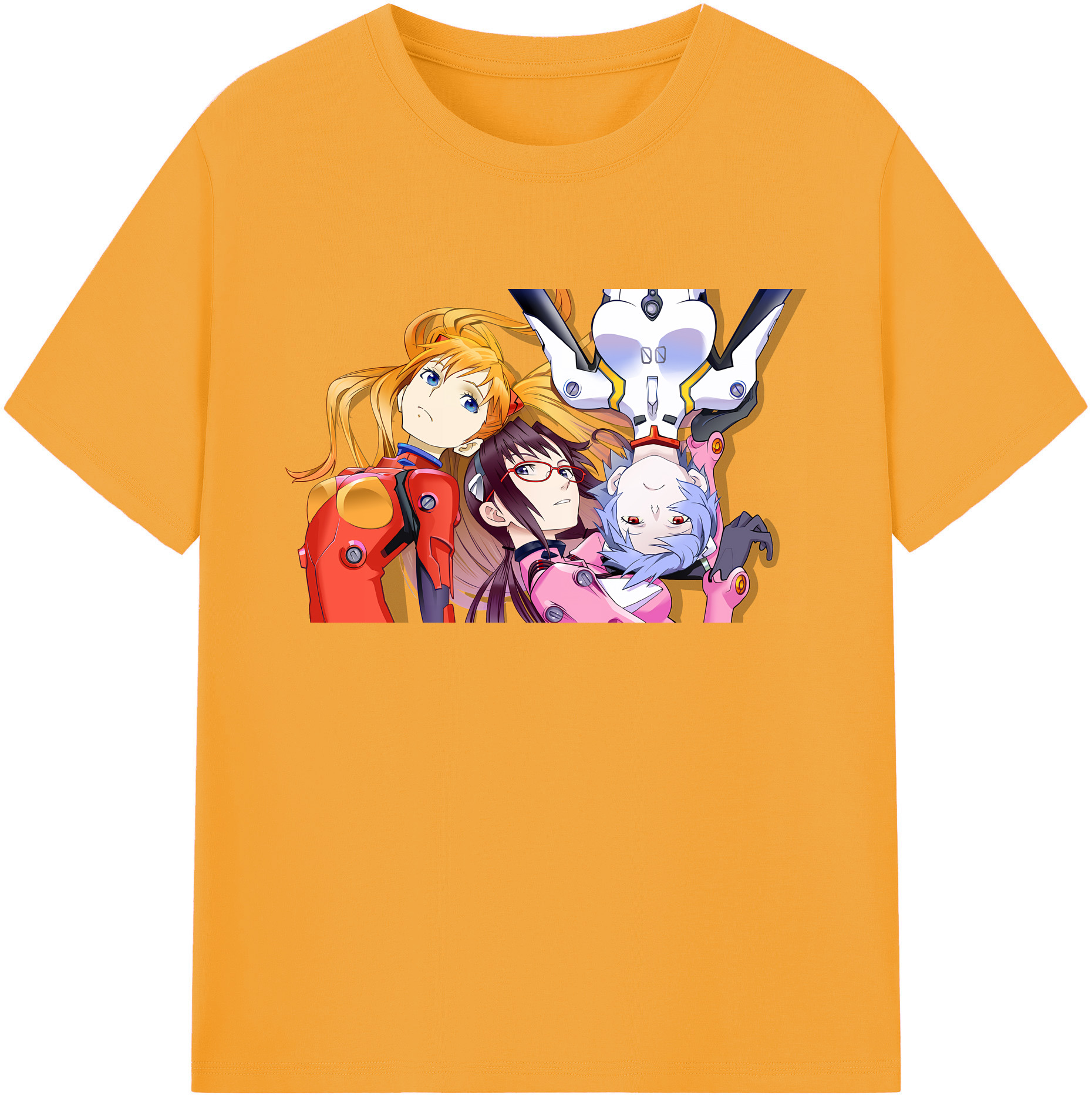 （画像用） EVA 新世紀エヴァンゲリオン 綿100％ メンズ半袖Tシャツ｜肌触りやわらか＆通気性