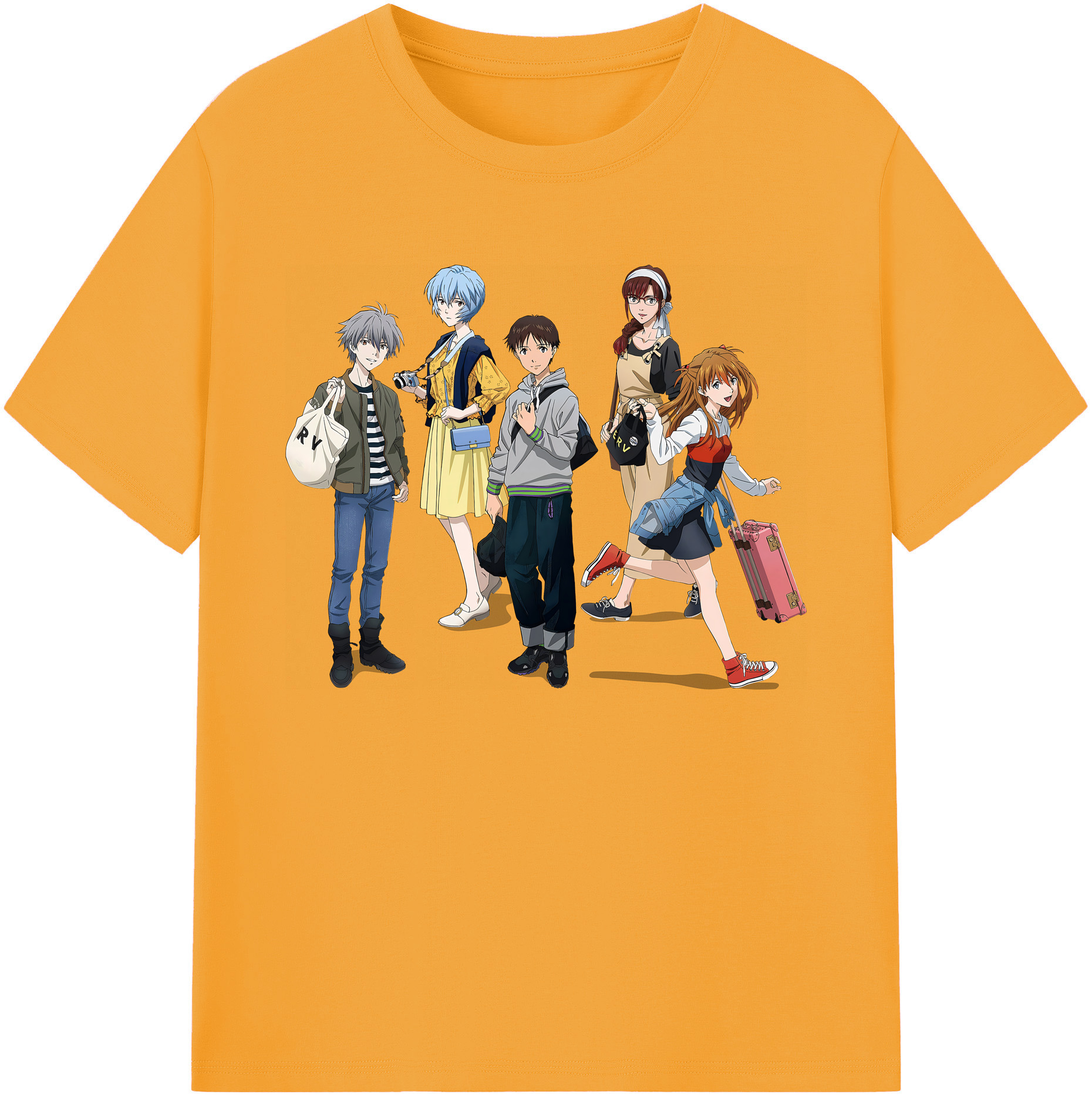 （画像用） EVA 新世紀エヴァンゲリオン 綿100％ メンズ半袖Tシャツ｜肌触りやわらか＆通気性