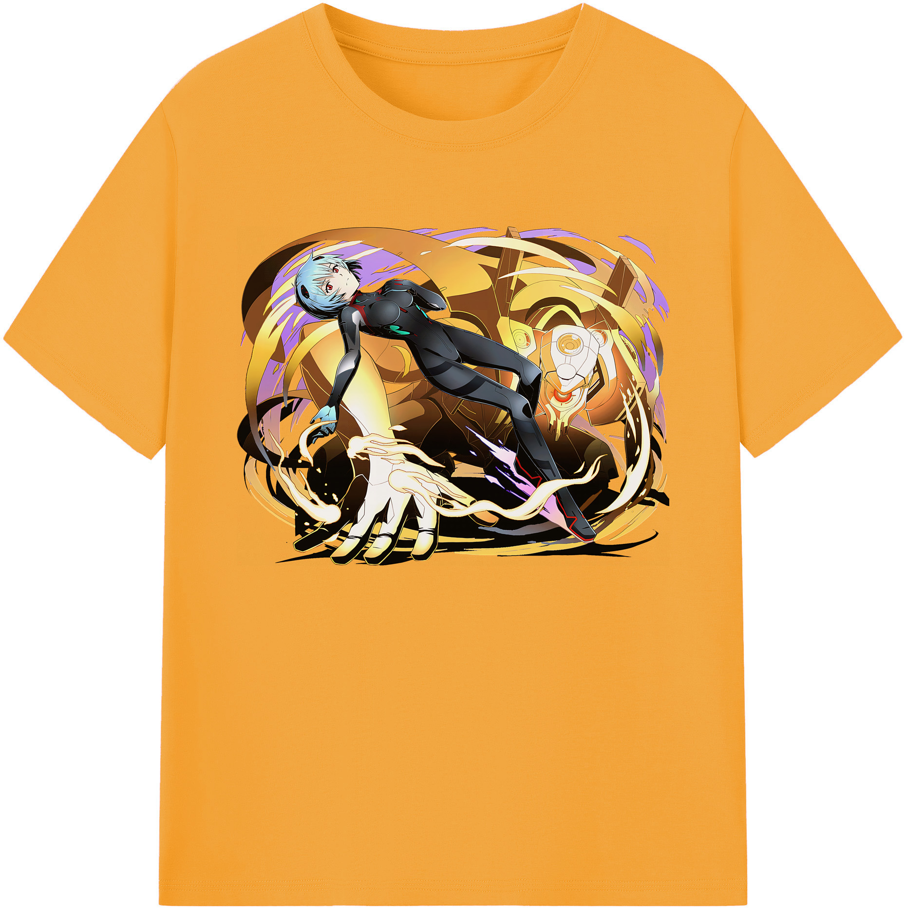 （画像用） EVA 新世紀エヴァンゲリオン 綿100％ メンズ半袖Tシャツ｜肌触りやわらか＆通気性