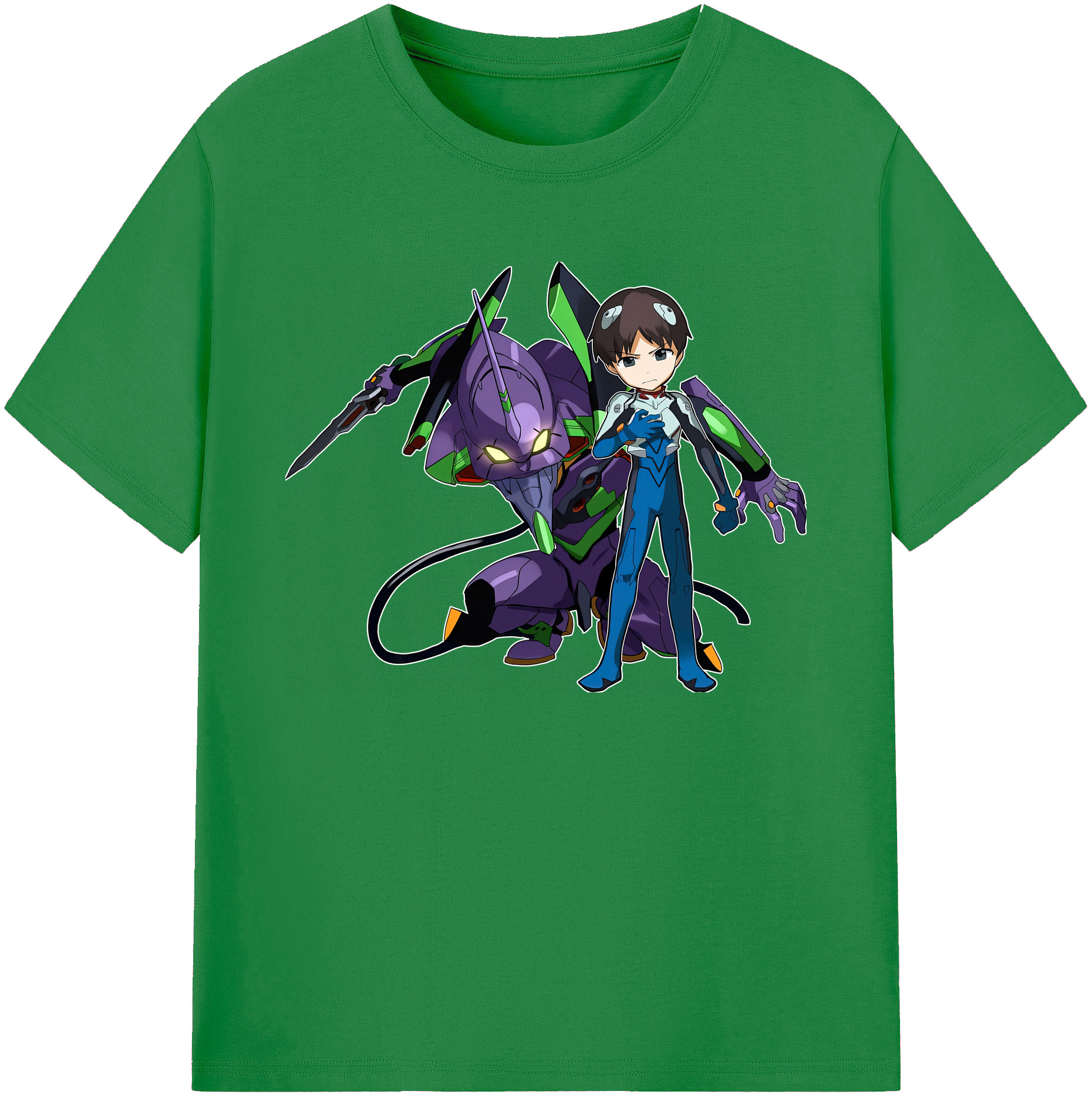（画像用） EVA 新世紀エヴァンゲリオン 綿100％ メンズ半袖Tシャツ｜肌触りやわらか＆通気性