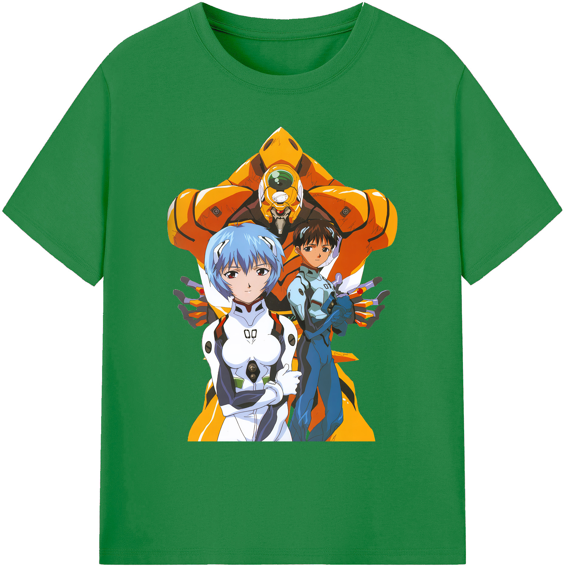 （画像用） EVA 新世紀エヴァンゲリオン 綿100％ メンズ半袖Tシャツ｜肌触りやわらか＆通気性