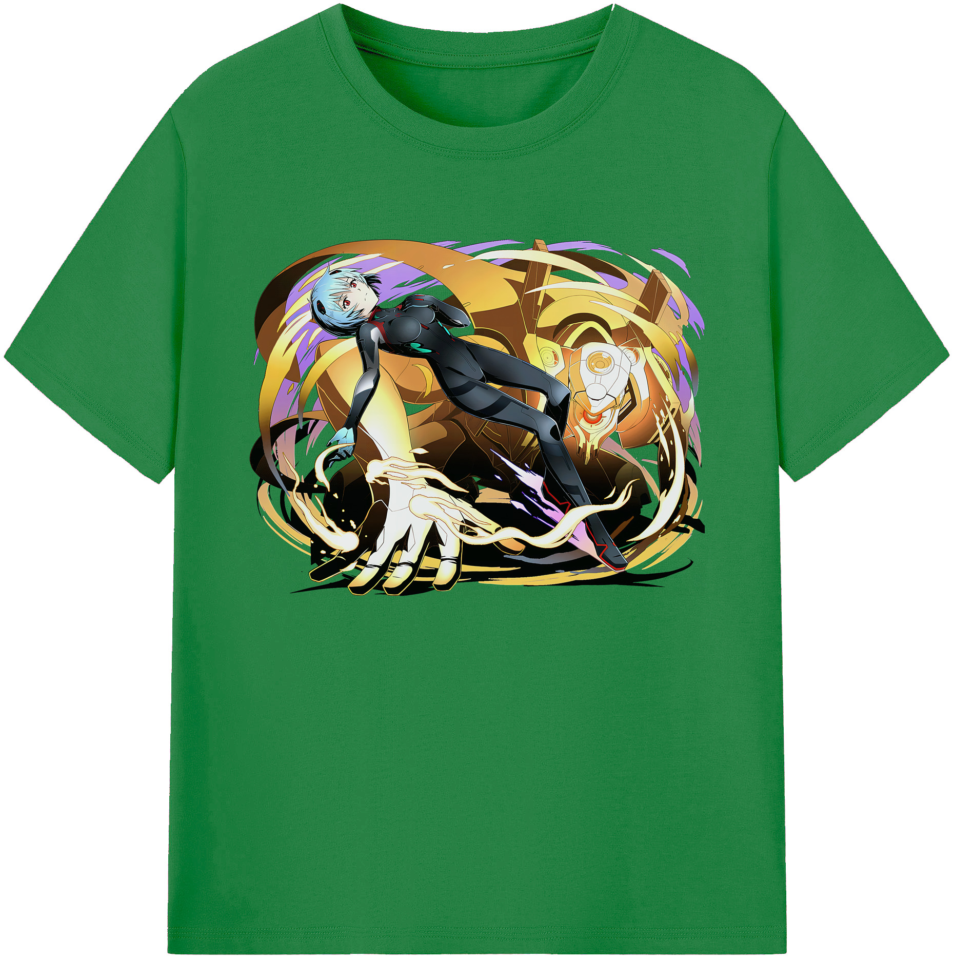 （画像用） EVA 新世紀エヴァンゲリオン 綿100％ メンズ半袖Tシャツ｜肌触りやわらか＆通気性