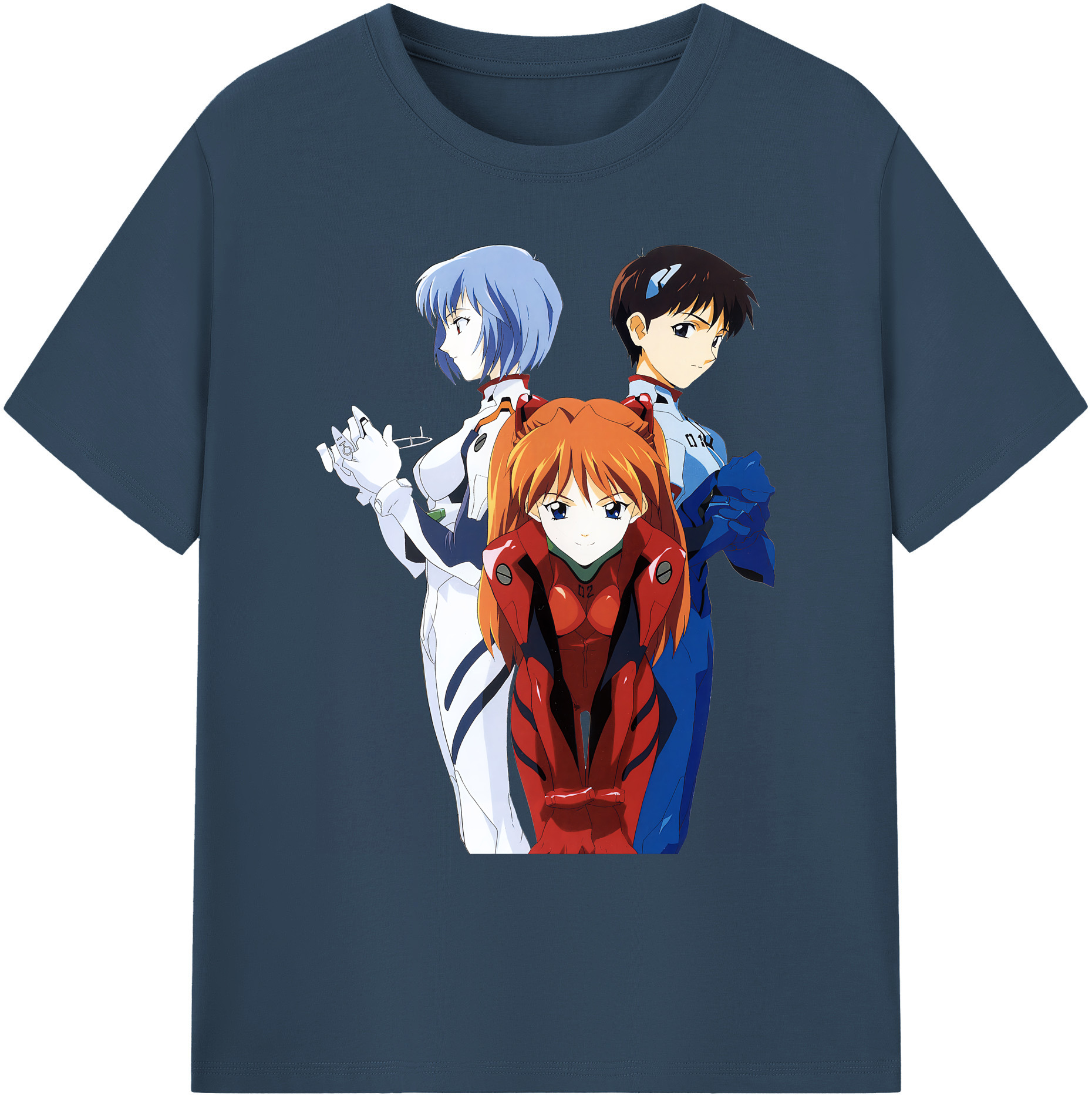 （画像用） EVA 新世紀エヴァンゲリオン 綿100％ メンズ半袖Tシャツ｜肌触りやわらか＆通気性
