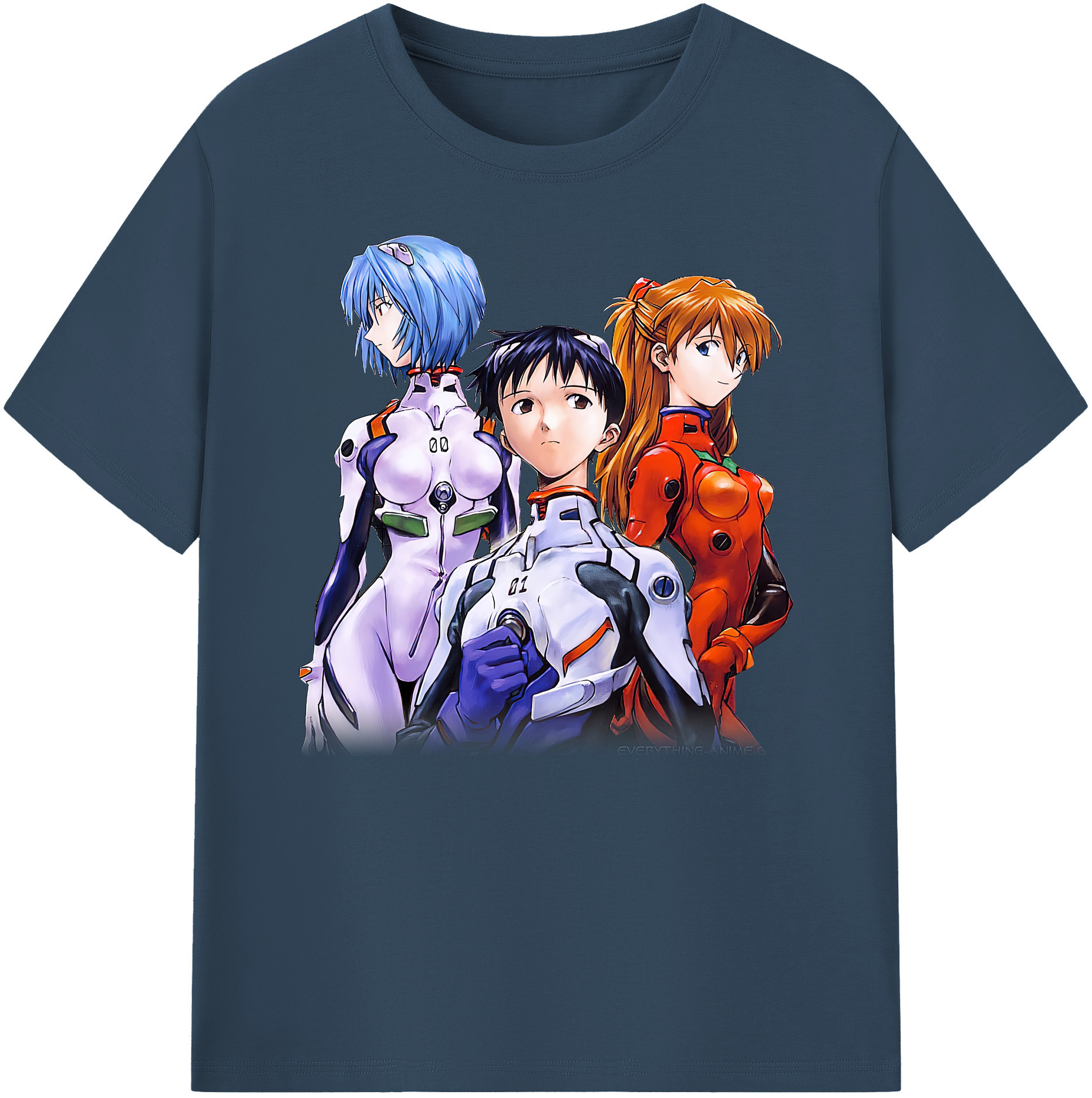 （画像用） EVA 新世紀エヴァンゲリオン 綿100％ メンズ半袖Tシャツ｜肌触りやわらか＆通気性