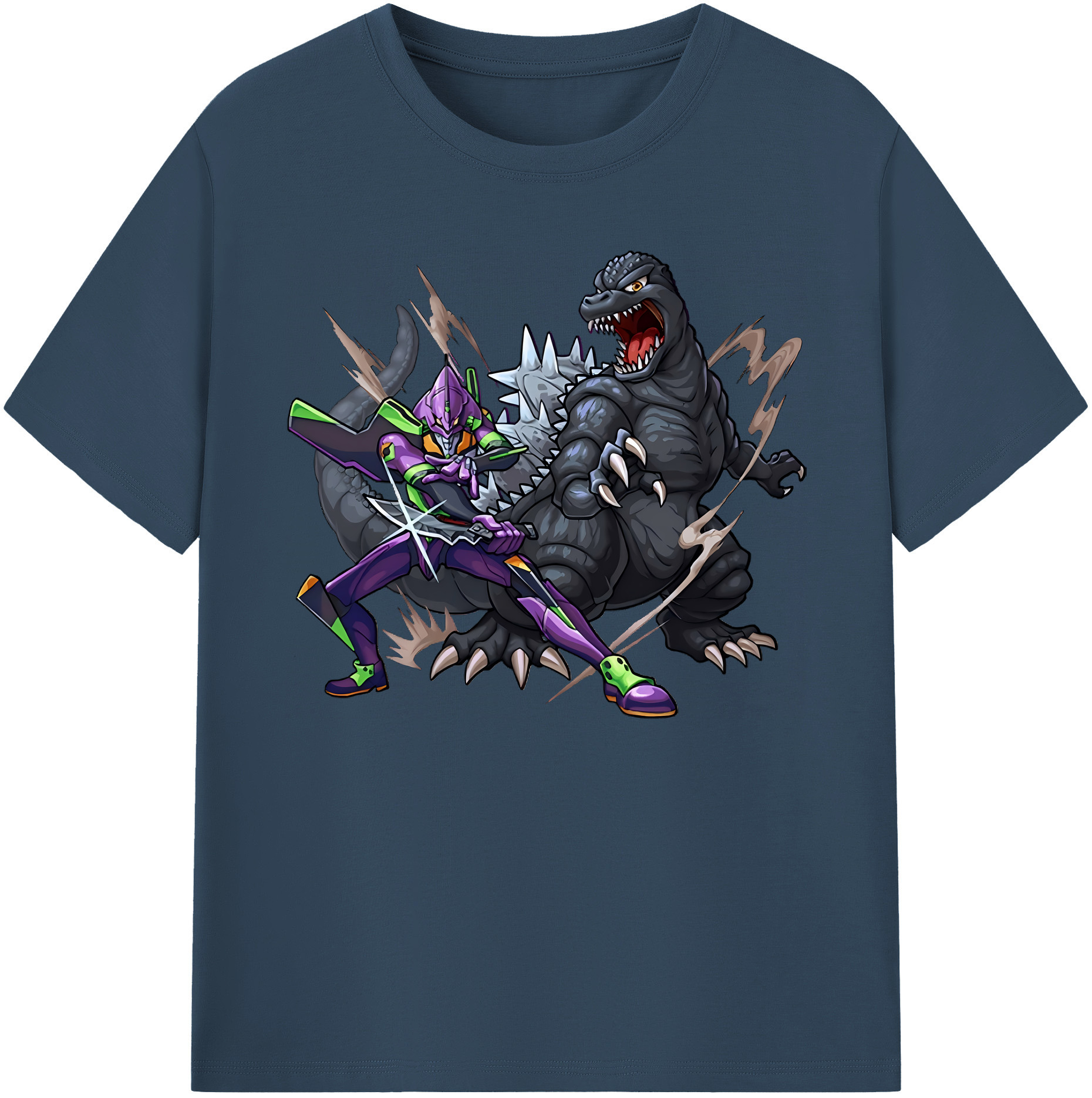 （画像用） EVA 新世紀エヴァンゲリオン 綿100％ メンズ半袖Tシャツ｜肌触りやわらか＆通気性