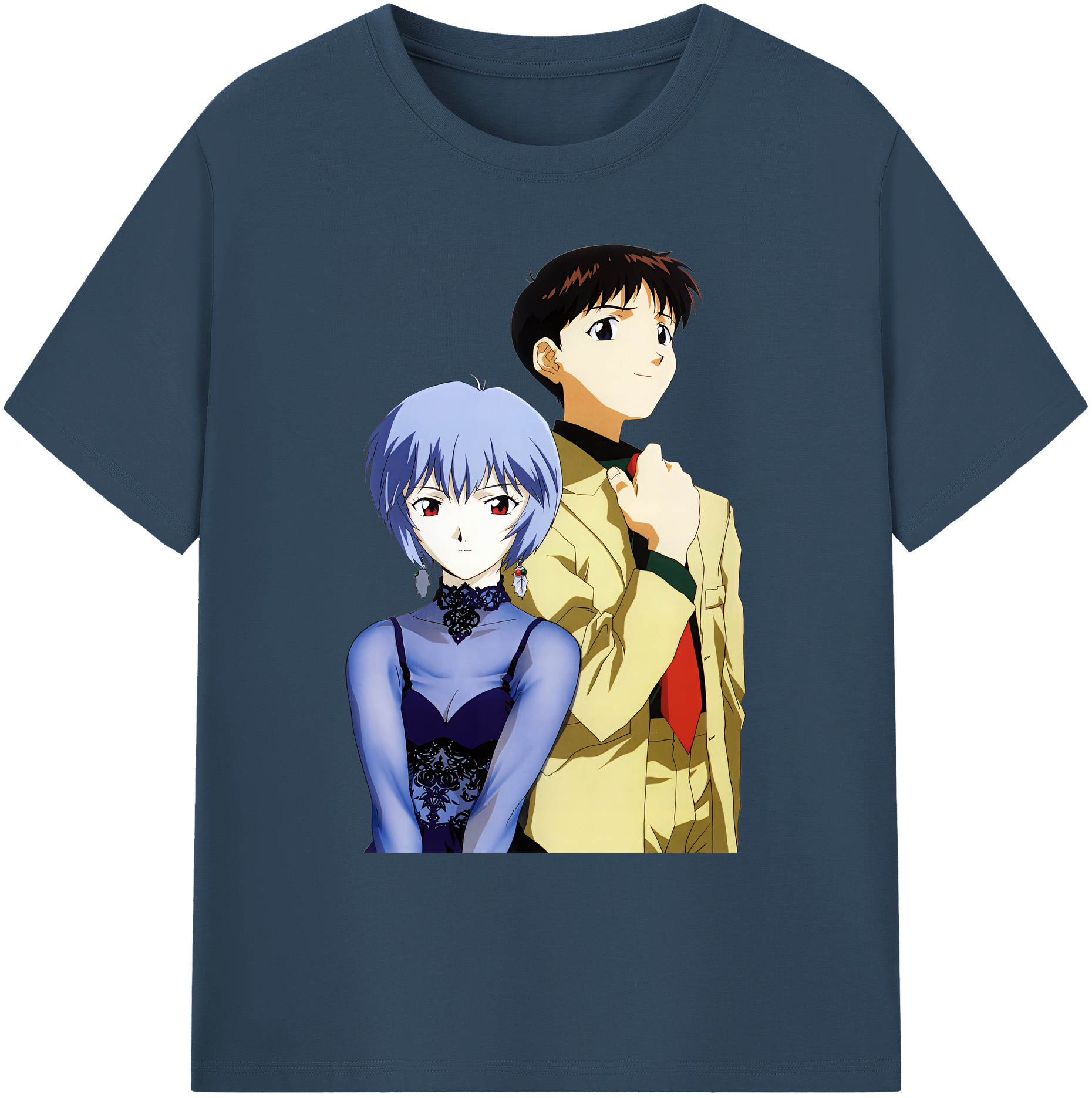 （画像用） EVA 新世紀エヴァンゲリオン 綿100％ メンズ半袖Tシャツ｜肌触りやわらか＆通気性