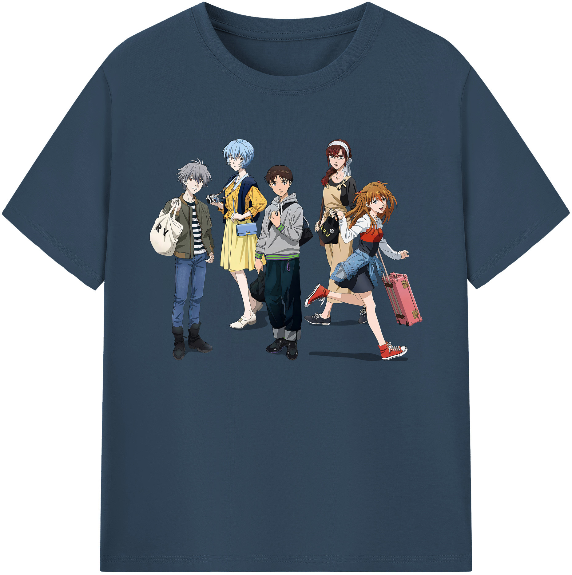 （画像用） EVA 新世紀エヴァンゲリオン 綿100％ メンズ半袖Tシャツ｜肌触りやわらか＆通気性