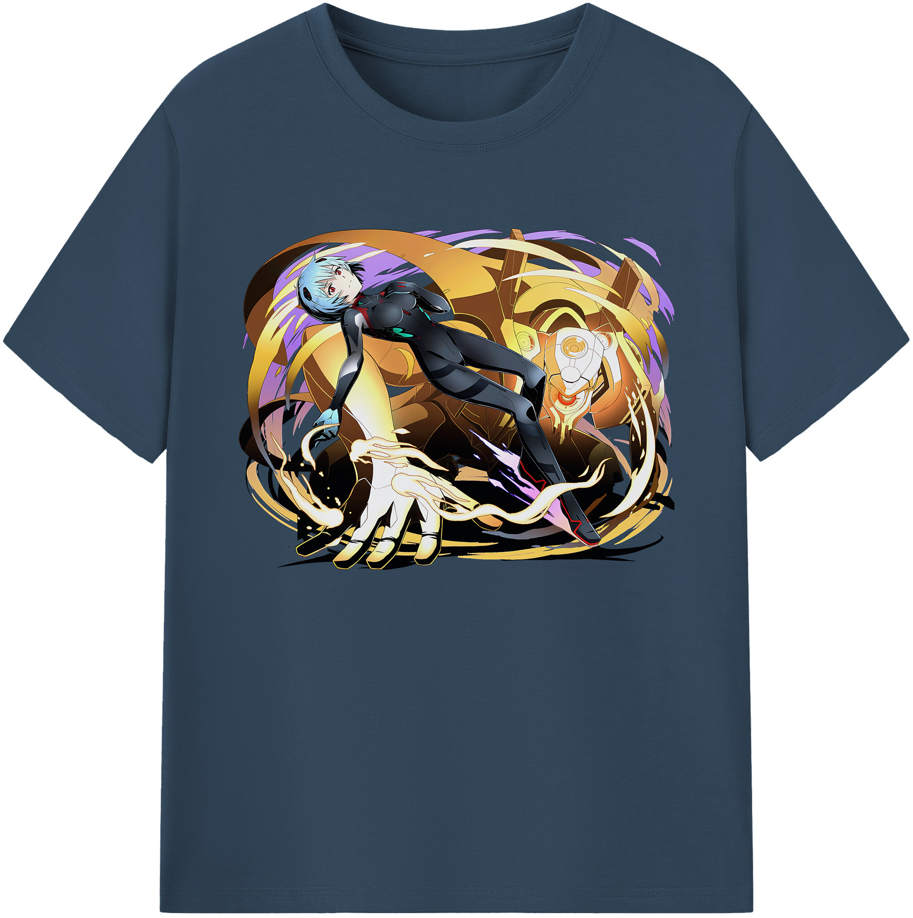 （画像用） EVA 新世紀エヴァンゲリオン 綿100％ メンズ半袖Tシャツ｜肌触りやわらか＆通気性