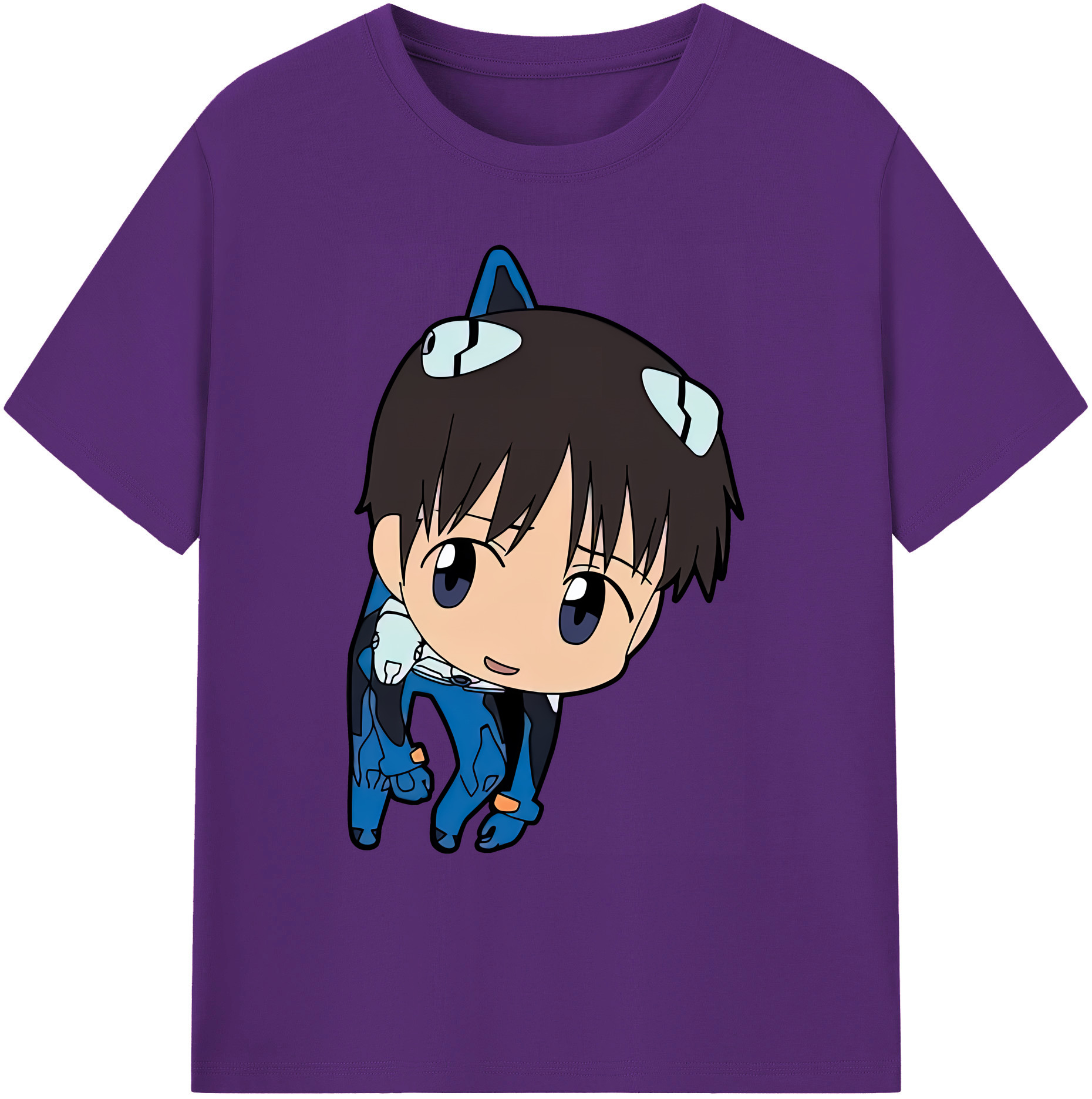（画像用） EVA 新世紀エヴァンゲリオン 綿100％ メンズ半袖Tシャツ｜肌触りやわらか＆通気性