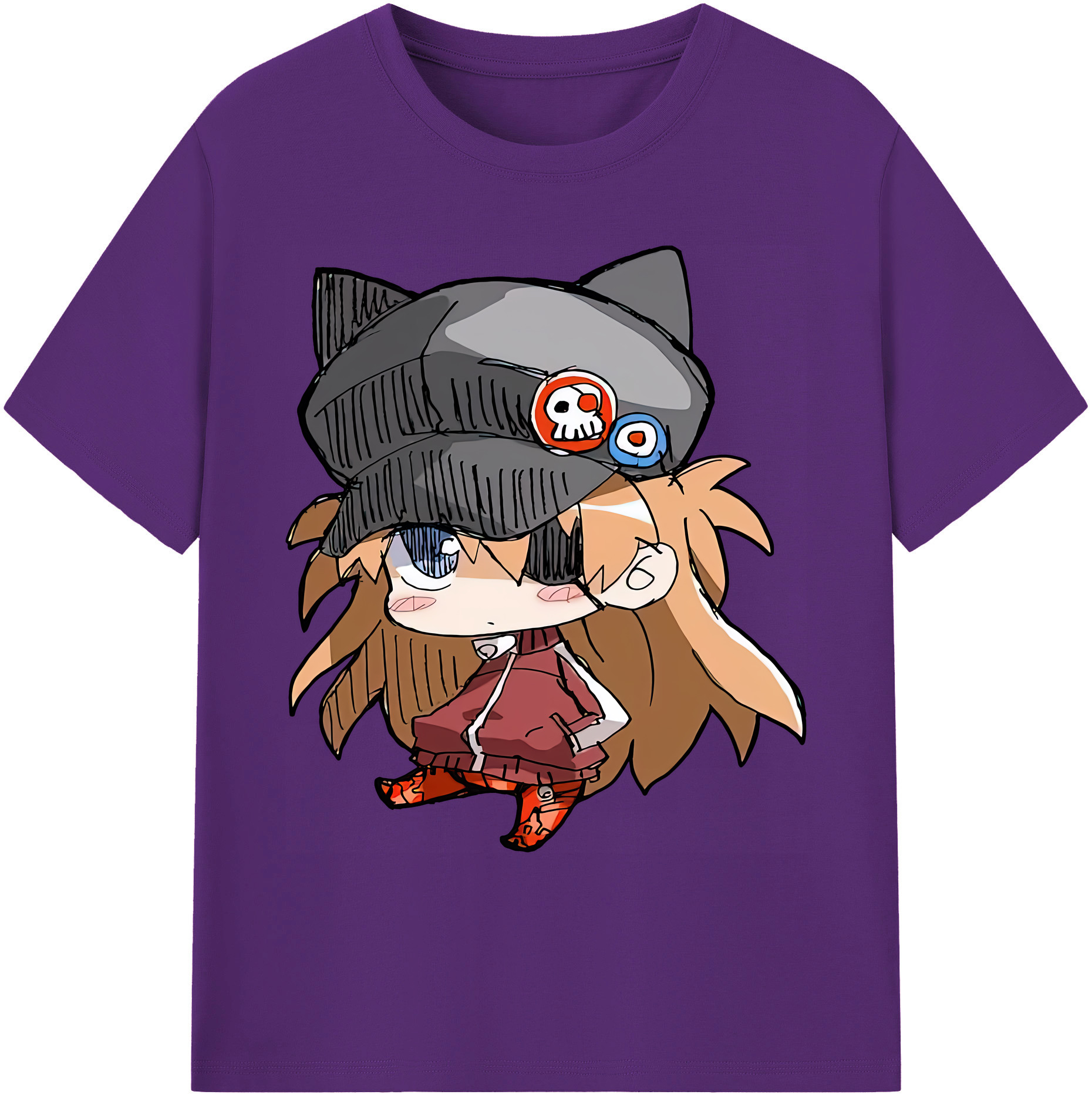 （画像用） EVA 新世紀エヴァンゲリオン 綿100％ メンズ半袖Tシャツ｜肌触りやわらか＆通気性