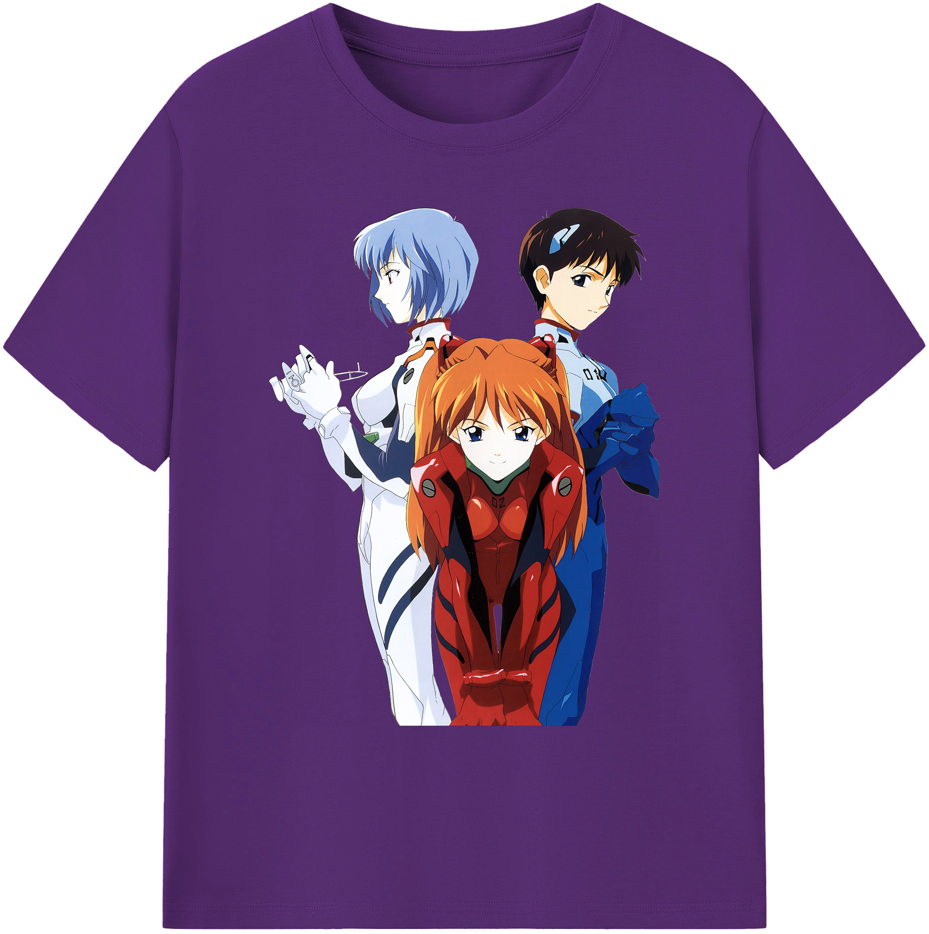 （画像用） EVA 新世紀エヴァンゲリオン 綿100％ メンズ半袖Tシャツ｜肌触りやわらか＆通気性