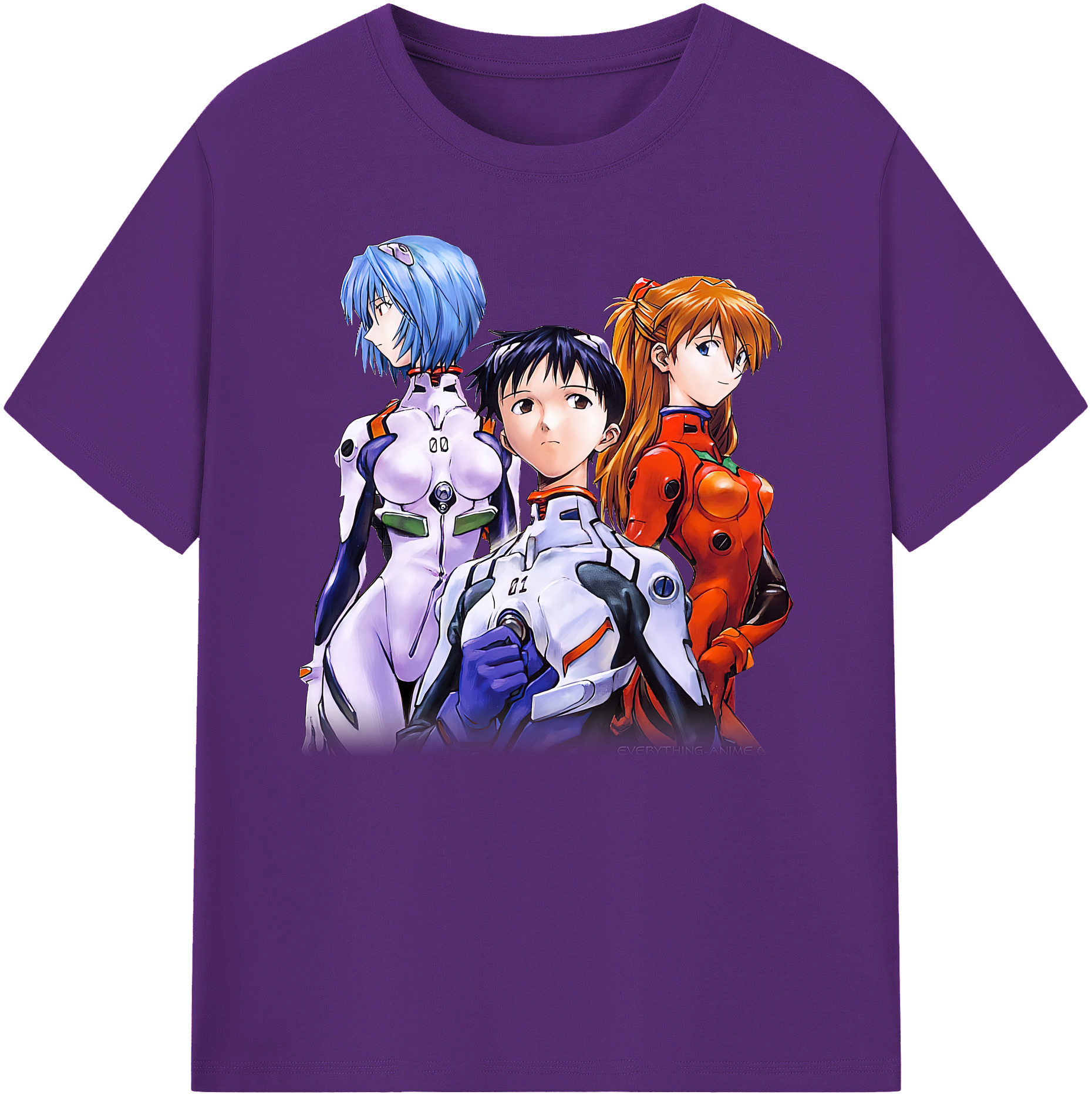 （画像用） EVA 新世紀エヴァンゲリオン 綿100％ メンズ半袖Tシャツ｜肌触りやわらか＆通気性